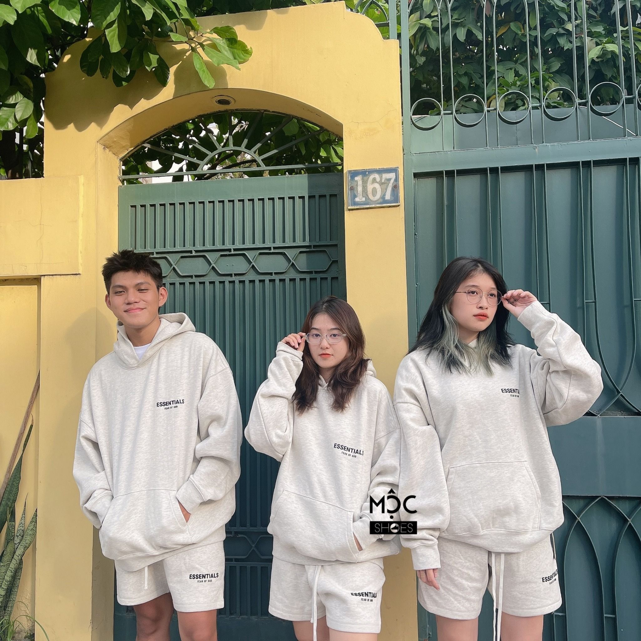 0523 - HÀNG CHÍNH HÃNG - ÁO HOODIE ESSENTIAL FEAR OF GOD MÀU OATMEAL MÀU *XÁM/GREY* SS22