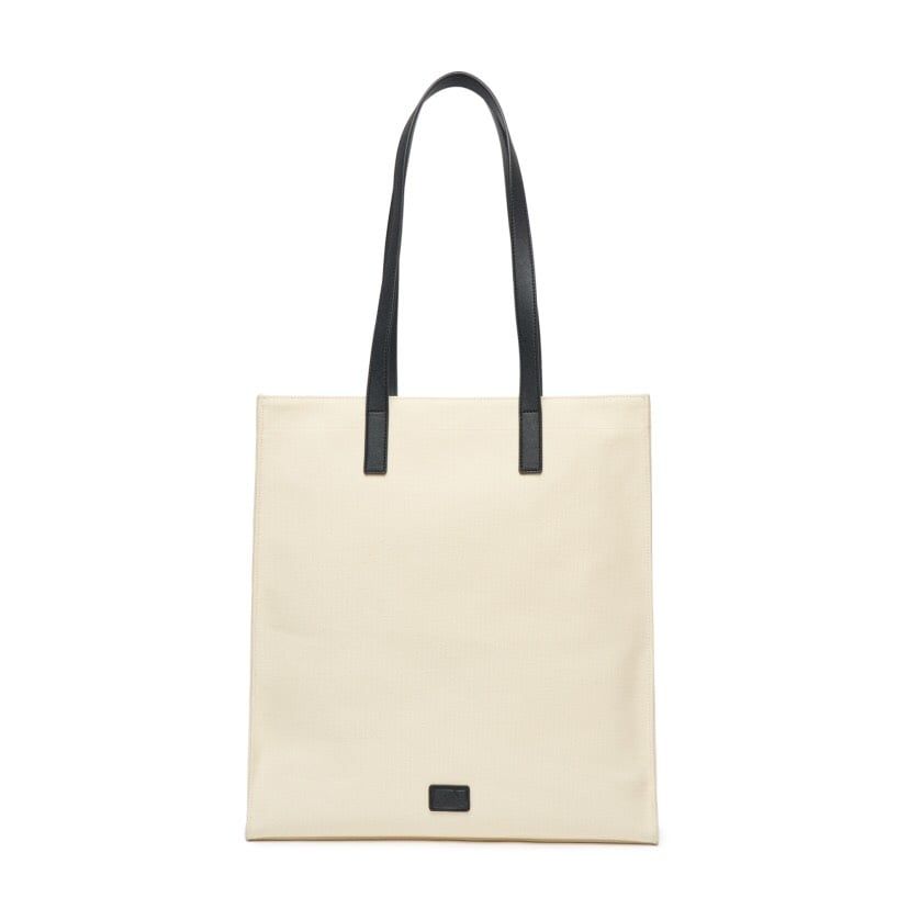 0532 - HÀNG CHÍNH HÃNG - TÚI TOTE MLB CANVAS NEW YORK YANKESS MÀU KEM TRẮNG - *CREAM* - CODE: 3AORM022N-50CRS