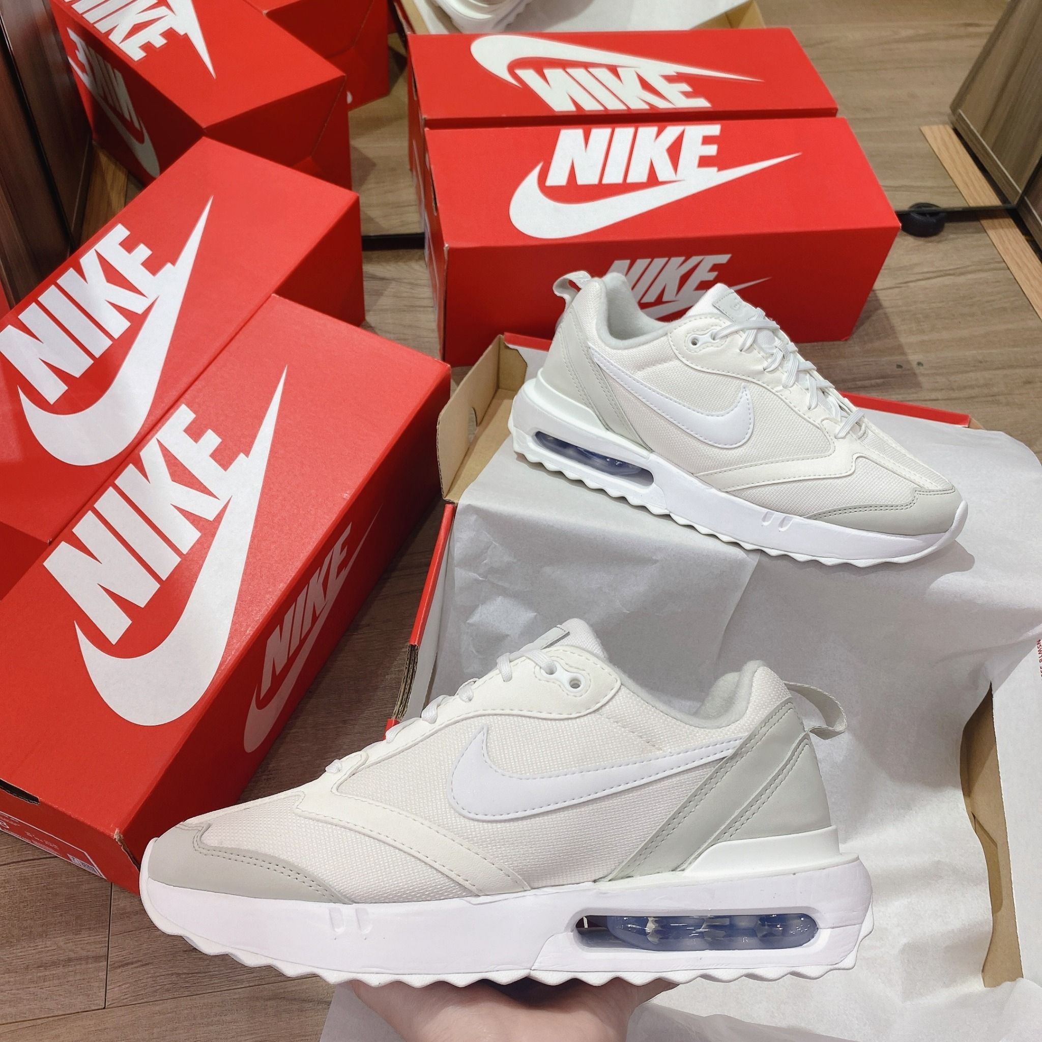 0540 - HÀNG CHÍNH HÃNG - GIÀY NIKE AIR MAX DAWN MÀU TRẮNG KEM - *WHITE/CREAM* - CODE: DM8261-001