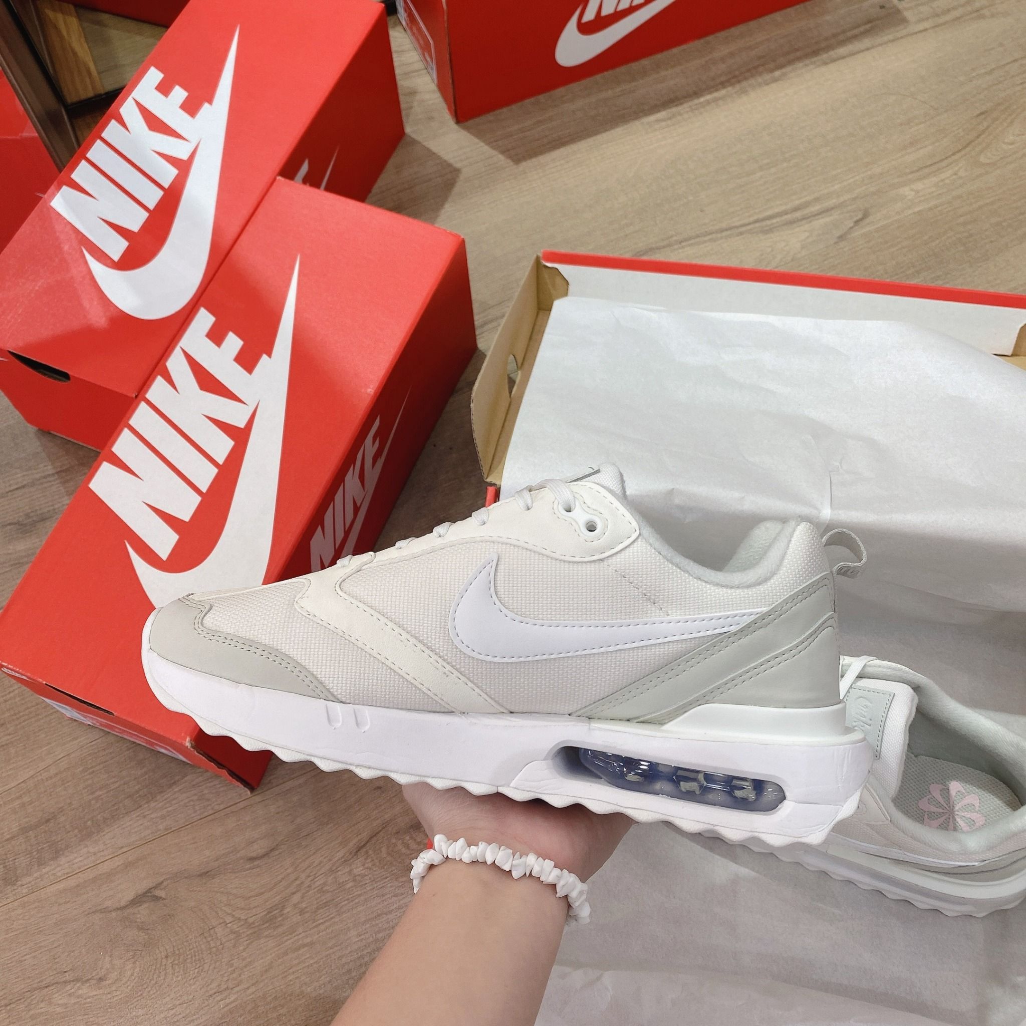 0540 - HÀNG CHÍNH HÃNG - GIÀY NIKE AIR MAX DAWN MÀU TRẮNG KEM - *WHITE/CREAM* - CODE: DM8261-001
