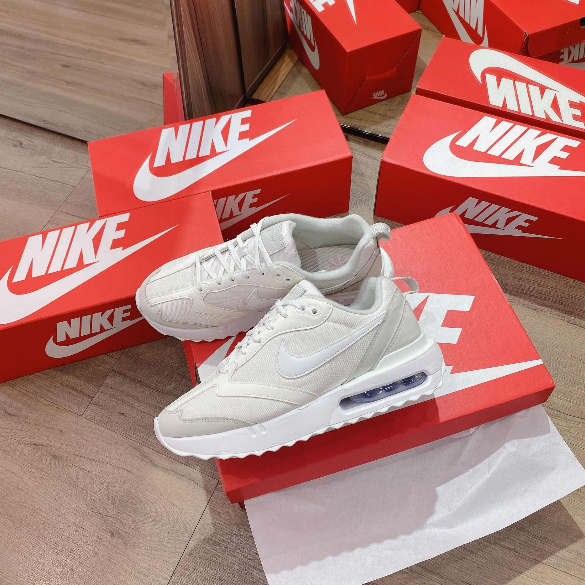 0540 - HÀNG CHÍNH HÃNG - GIÀY NIKE AIR MAX DAWN MÀU TRẮNG KEM - *WHITE/CREAM* - CODE: DM8261-001
