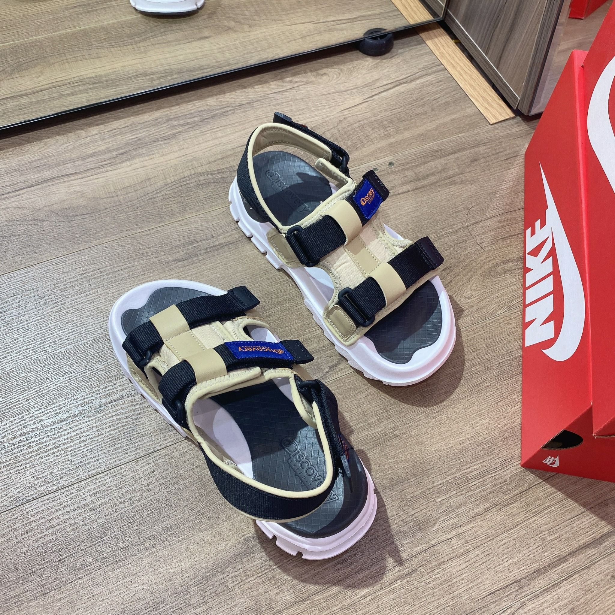 0530 - HÀNG CHÍNH HÃNG - GIÀY SANDAL DISCOVERY EXPEDITION BUCKET CRUISER MÀU XANH OLIVE - *BLACK/WHITE/OLIVE*
