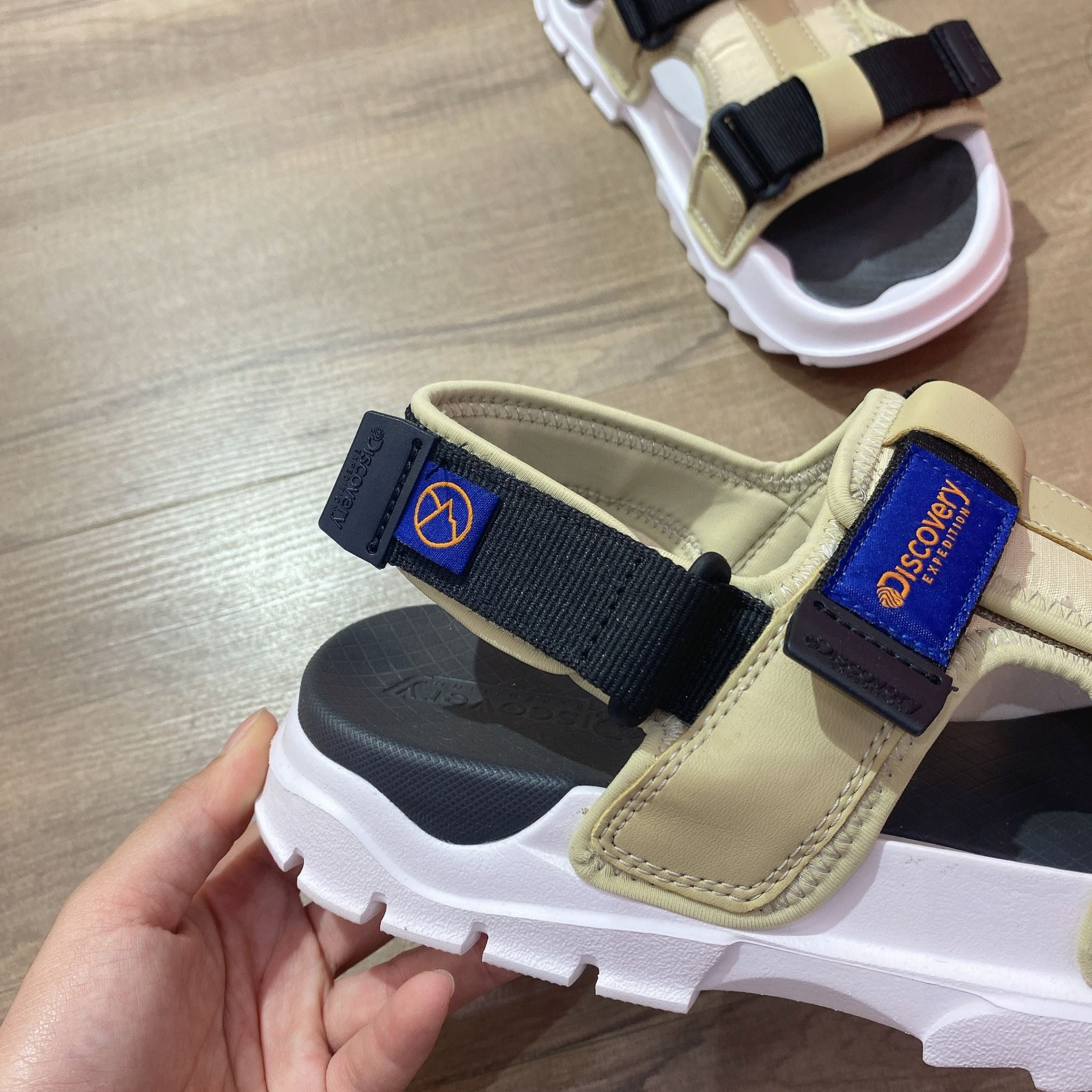 0530 - HÀNG CHÍNH HÃNG - GIÀY SANDAL DISCOVERY EXPEDITION BUCKET CRUISER MÀU XANH OLIVE - *BLACK/WHITE/OLIVE*