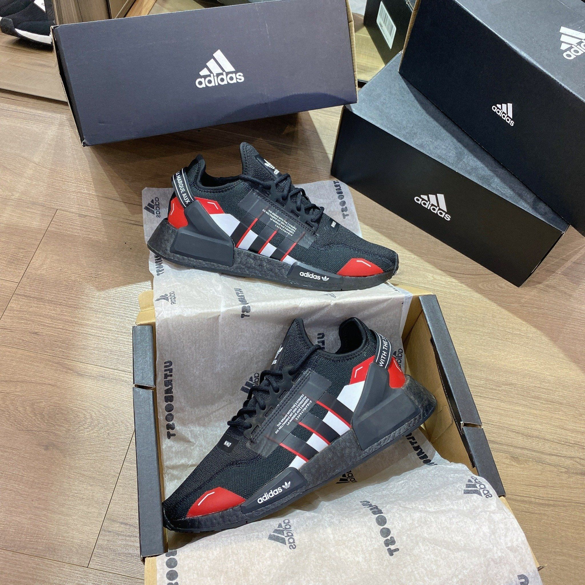 0537 - HÀNG CHÍNH HÃNG - GIÀY THỂ THAO ADIDAS NMD R1 V1 MÀU ĐEN ĐỎ - *BLACK/RED* - CODE: ID4319