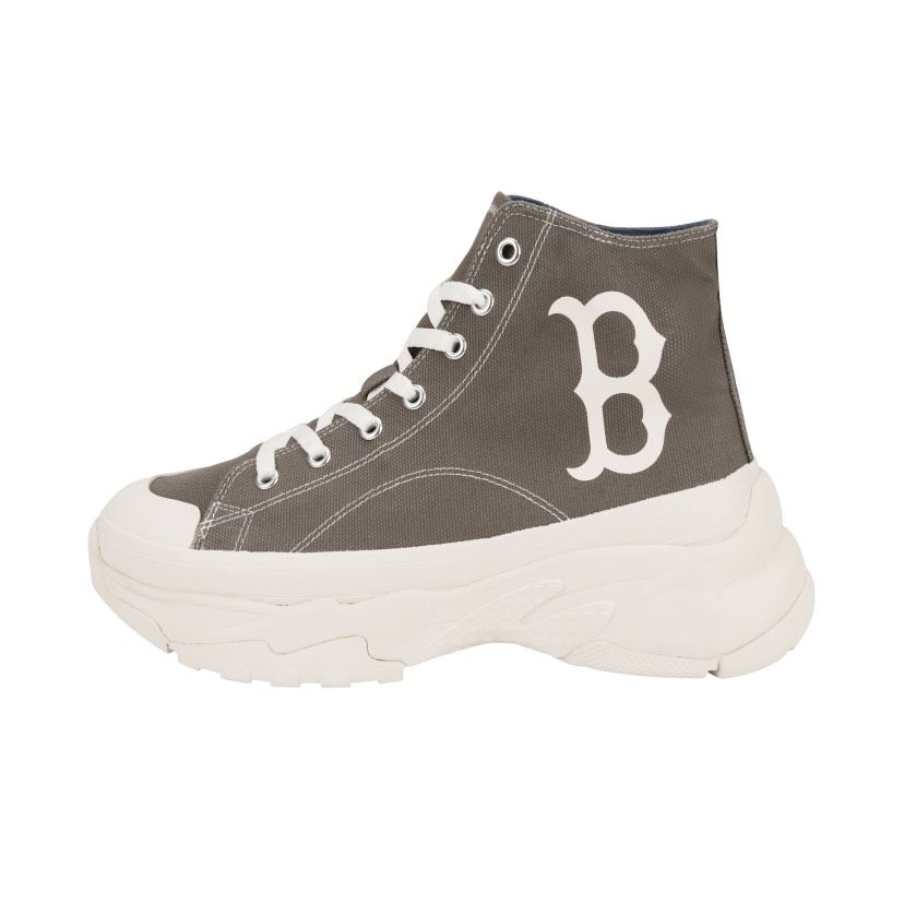 0543 - HÀNG CHÍNH HÃNG - GIÀY MLB CHUNKY HIGH - CỔ CAO (MÀU BE ) - *GREY/BEIGE* - CODE: 32SHU1111-43M