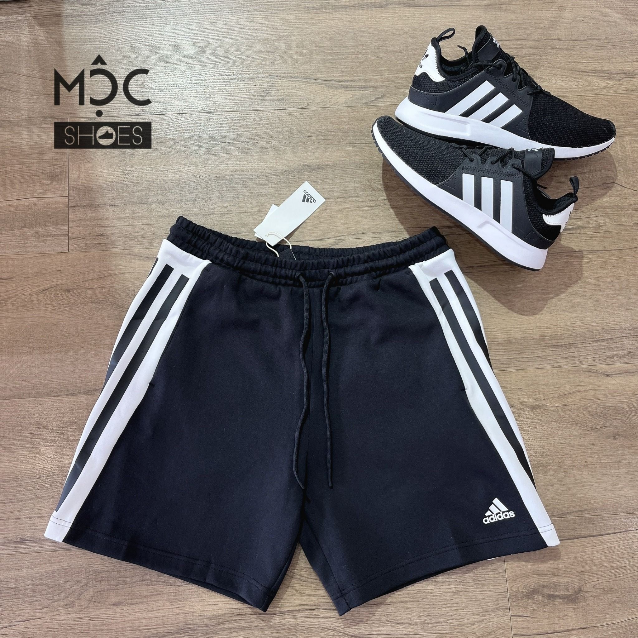 0557 - HÀNG CHÍNH HÃNG - QUẦN ĐÙI SHORT ADIDAS 3 SỌC FUTURE ICONS MÀU ĐEN - *BLACK* - CODE: HK4554
