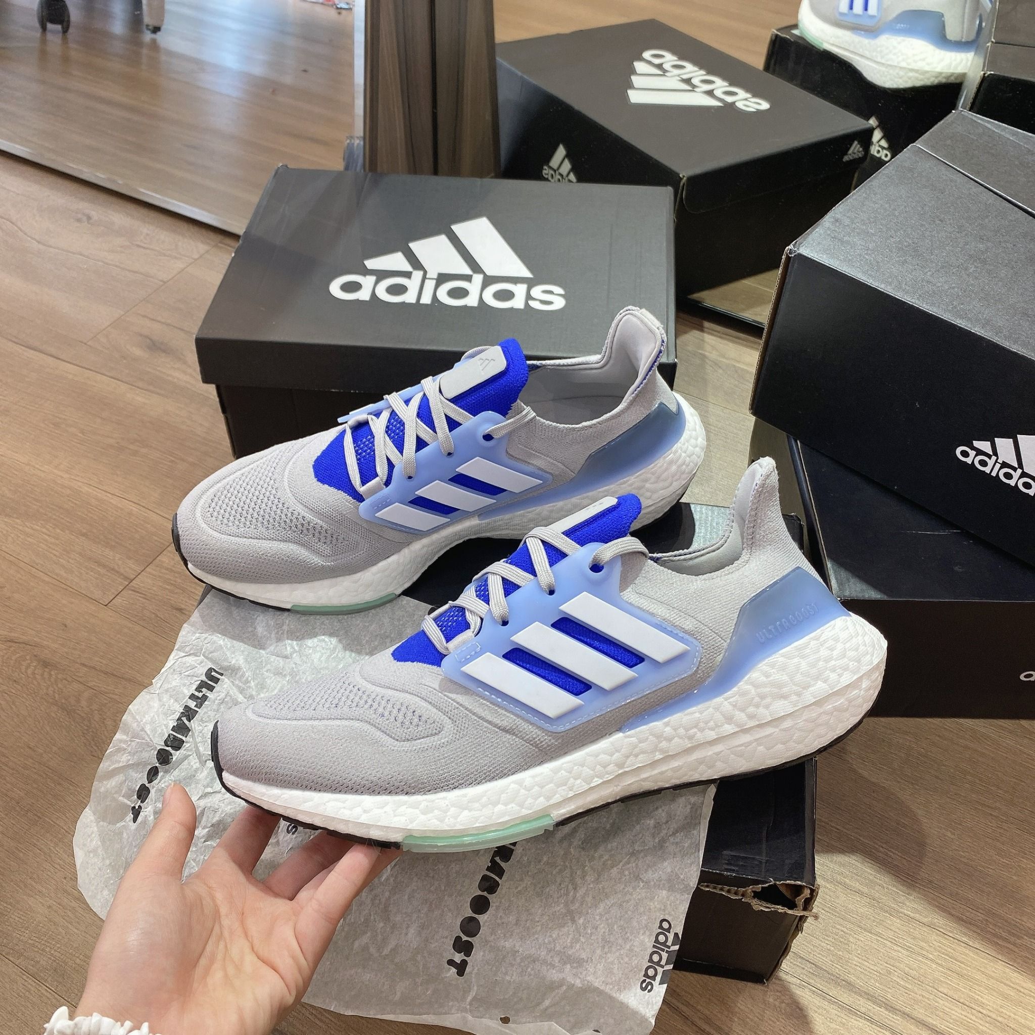 0616 - HÀNG CHÍNH HÃNG - GIÀY ADIDAS ULTRABOOST 21 PRIME MÀU XANH XÁM - *BLUE/GREY* - Code: HP9189