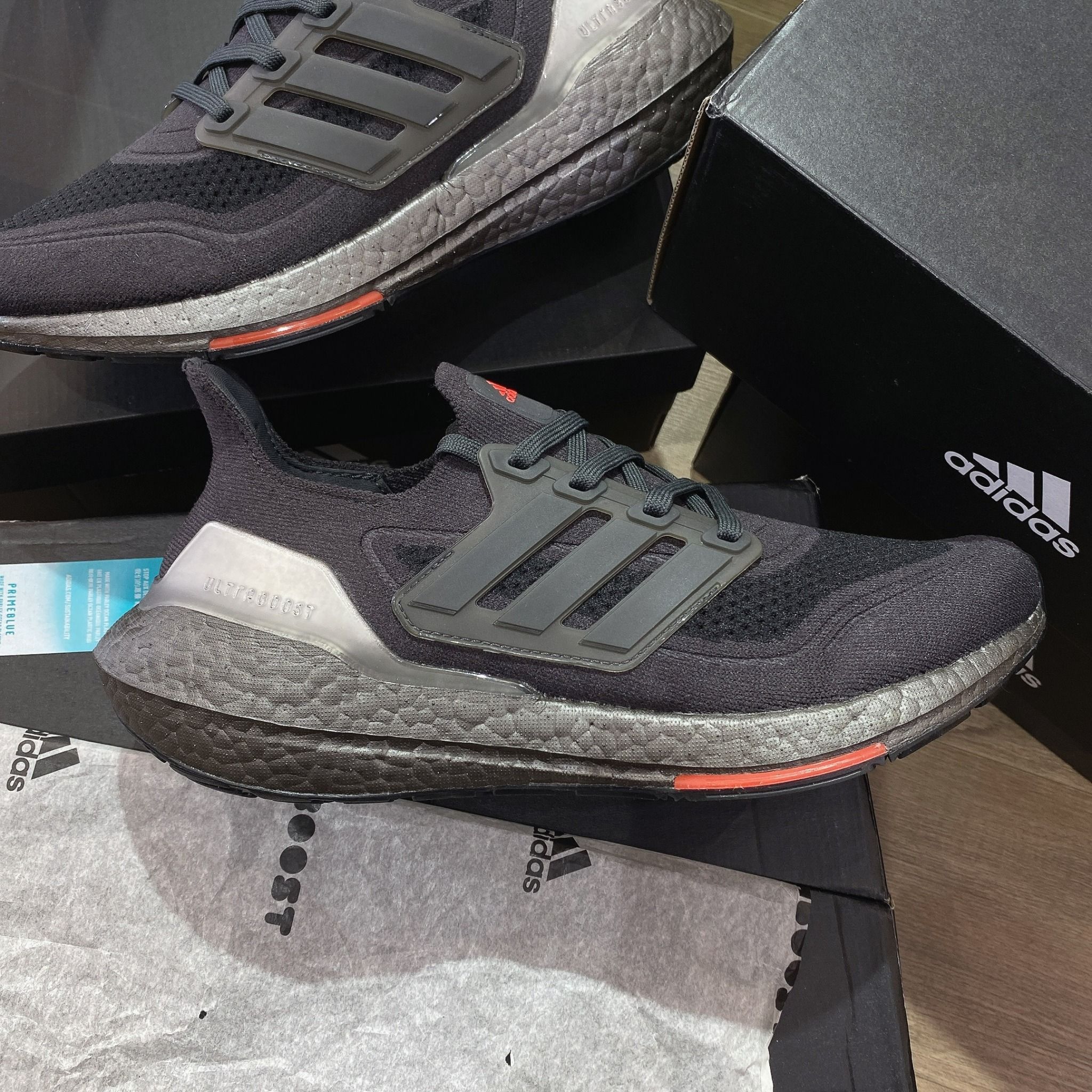0615 - HÀNG CHÍNH HÃNG - GIÀY ADIDAS ULTRABOOST 21 PRIME MÀU ĐEN ĐỎ - *BLACK/RED* - Code: FY3952