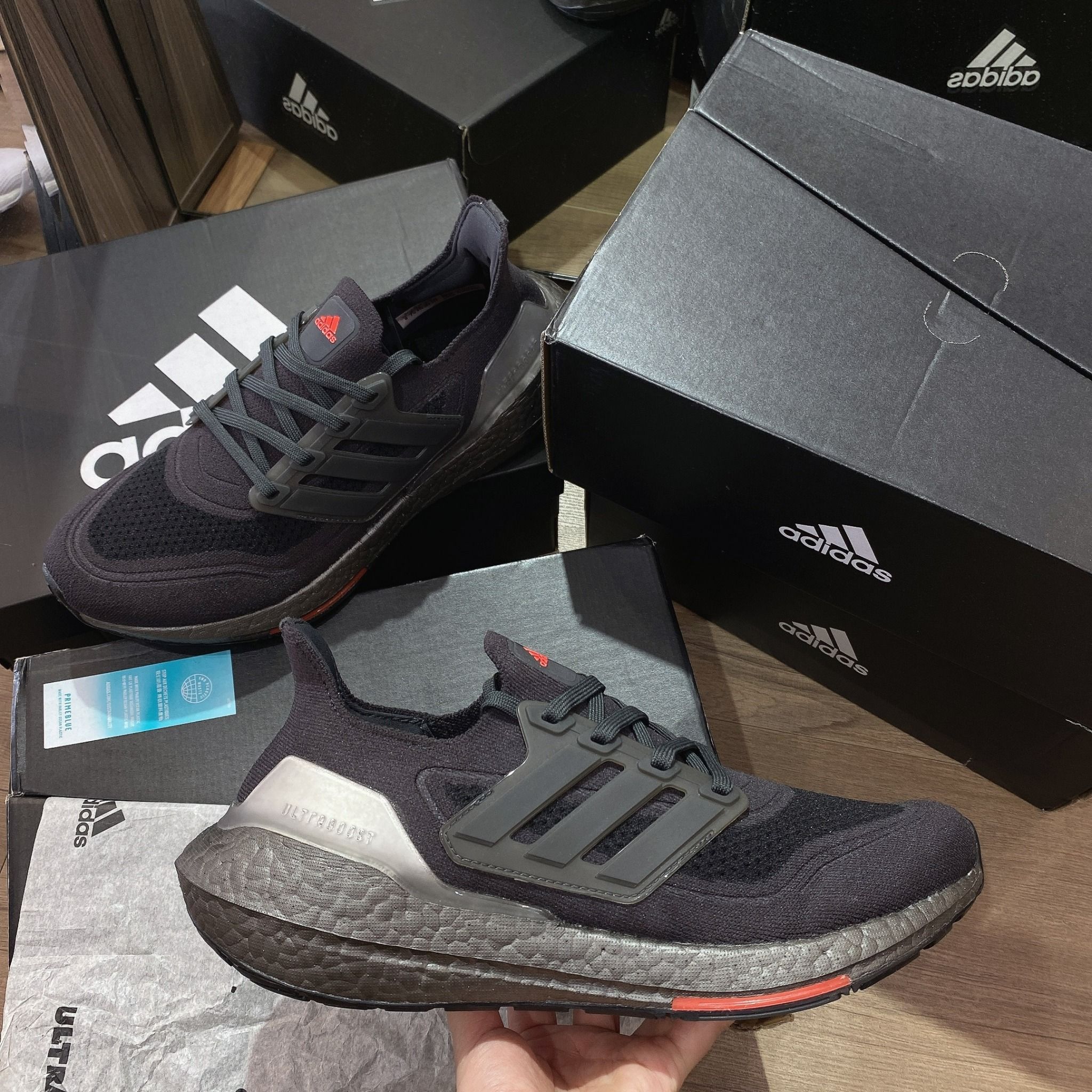 0615 - HÀNG CHÍNH HÃNG - GIÀY ADIDAS ULTRABOOST 21 PRIME MÀU ĐEN ĐỎ - *BLACK/RED* - Code: FY3952