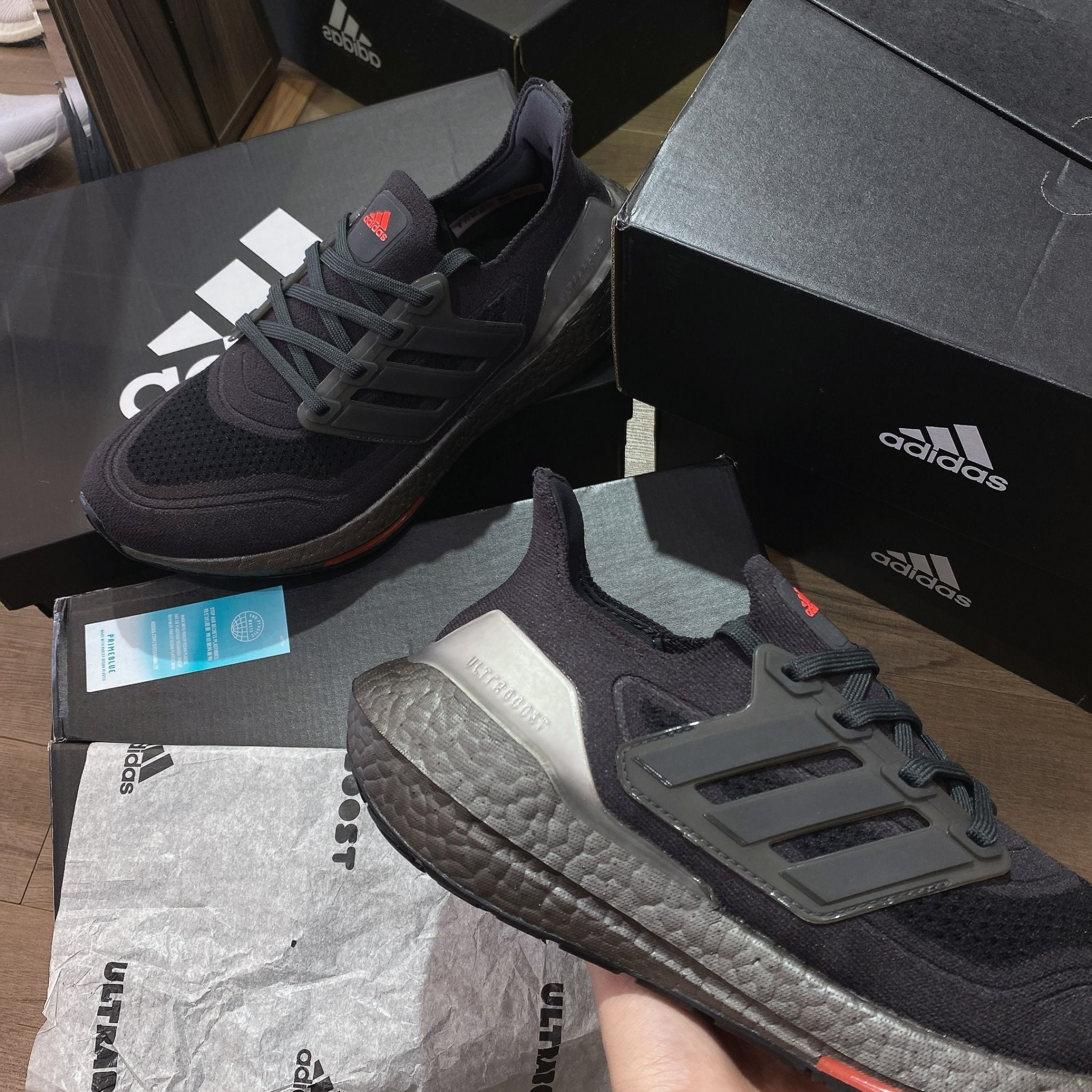 0615 - HÀNG CHÍNH HÃNG - GIÀY ADIDAS ULTRABOOST 21 PRIME MÀU ĐEN ĐỎ - *BLACK/RED* - Code: FY3952