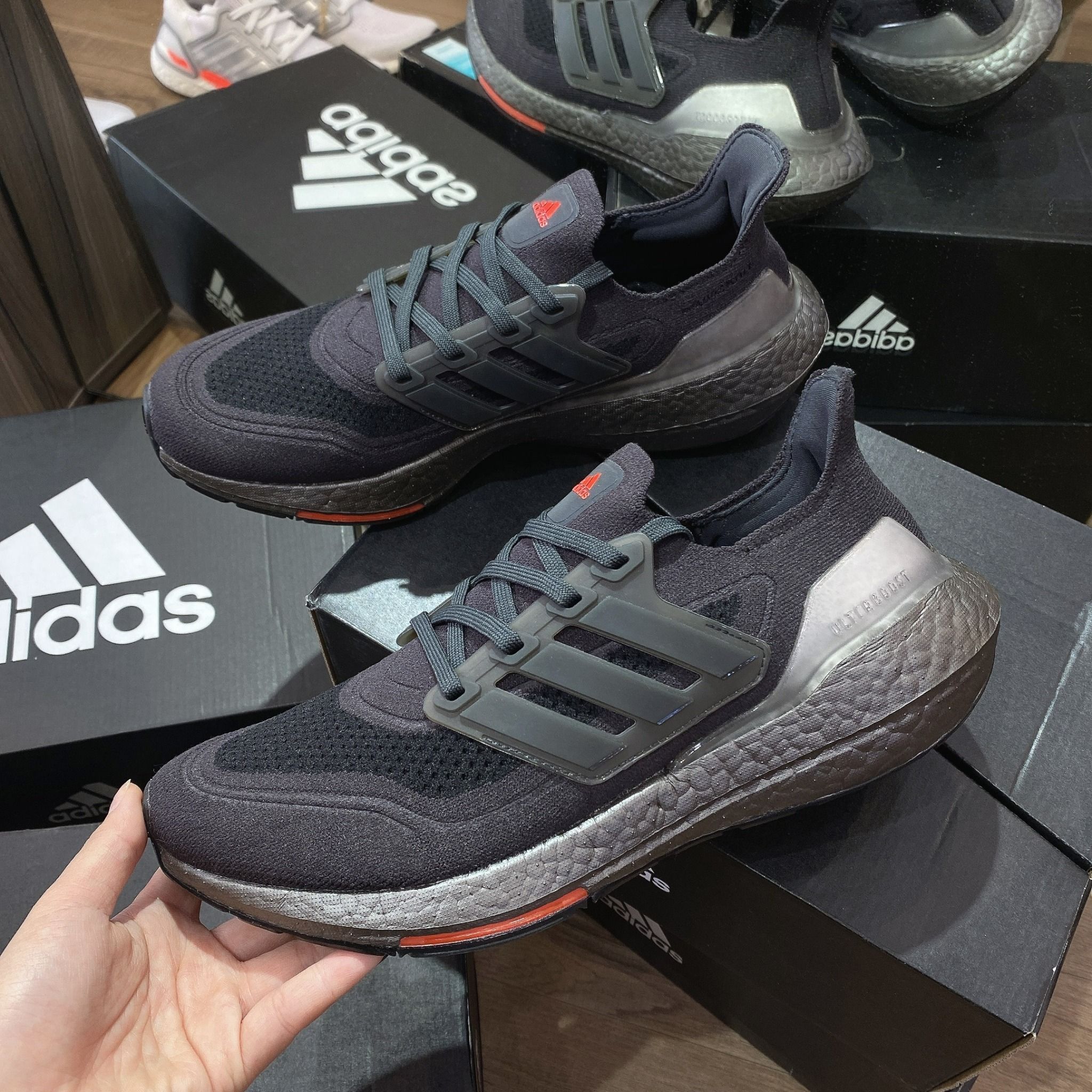 0615 - HÀNG CHÍNH HÃNG - GIÀY ADIDAS ULTRABOOST 21 PRIME MÀU ĐEN ĐỎ - *BLACK/RED* - Code: FY3952
