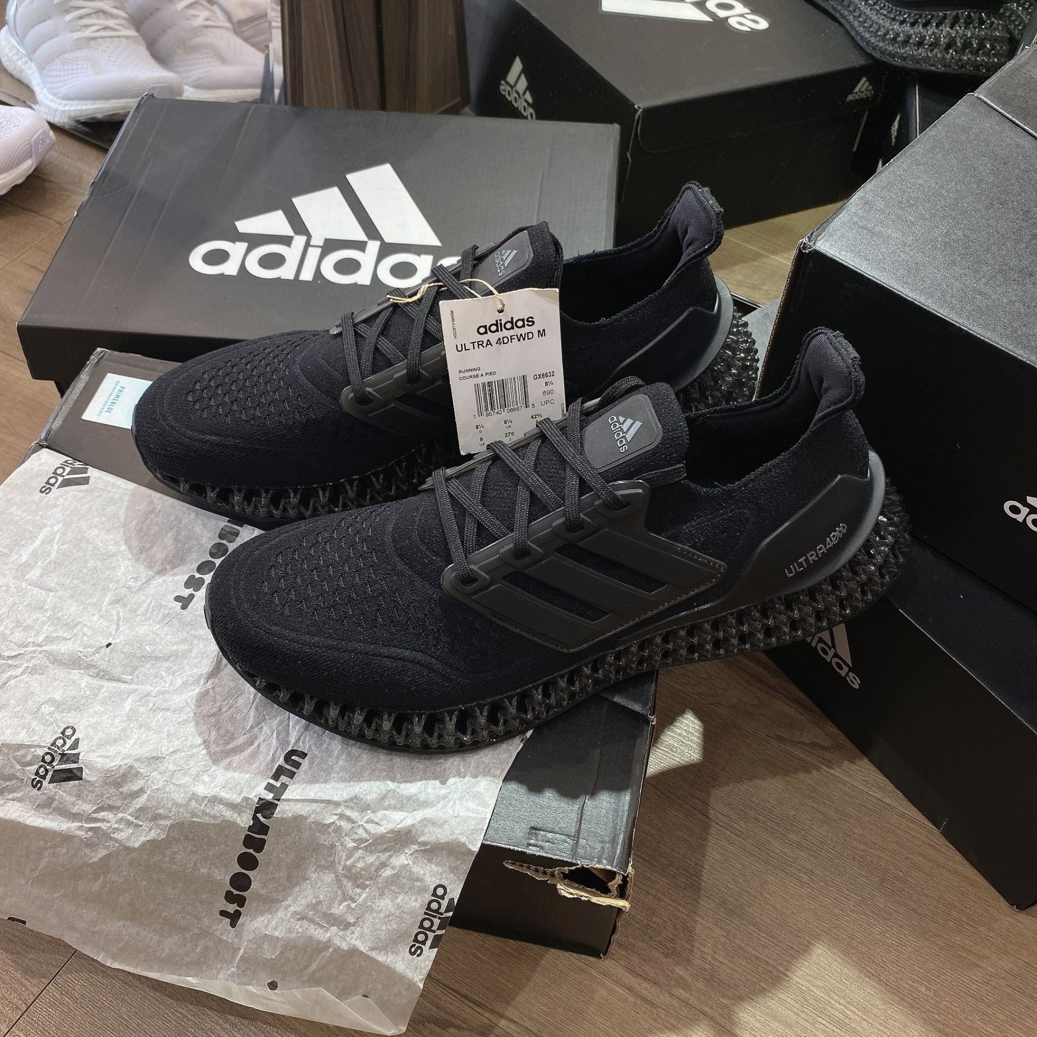 0606 - HÀNG CHÍNH HÃNG - GIÀY THỂ THAO ADIDAS ULTRA 4DFWD PRIMEKNIT MÀU ĐEN -*BLACK* - CODE: GX6632