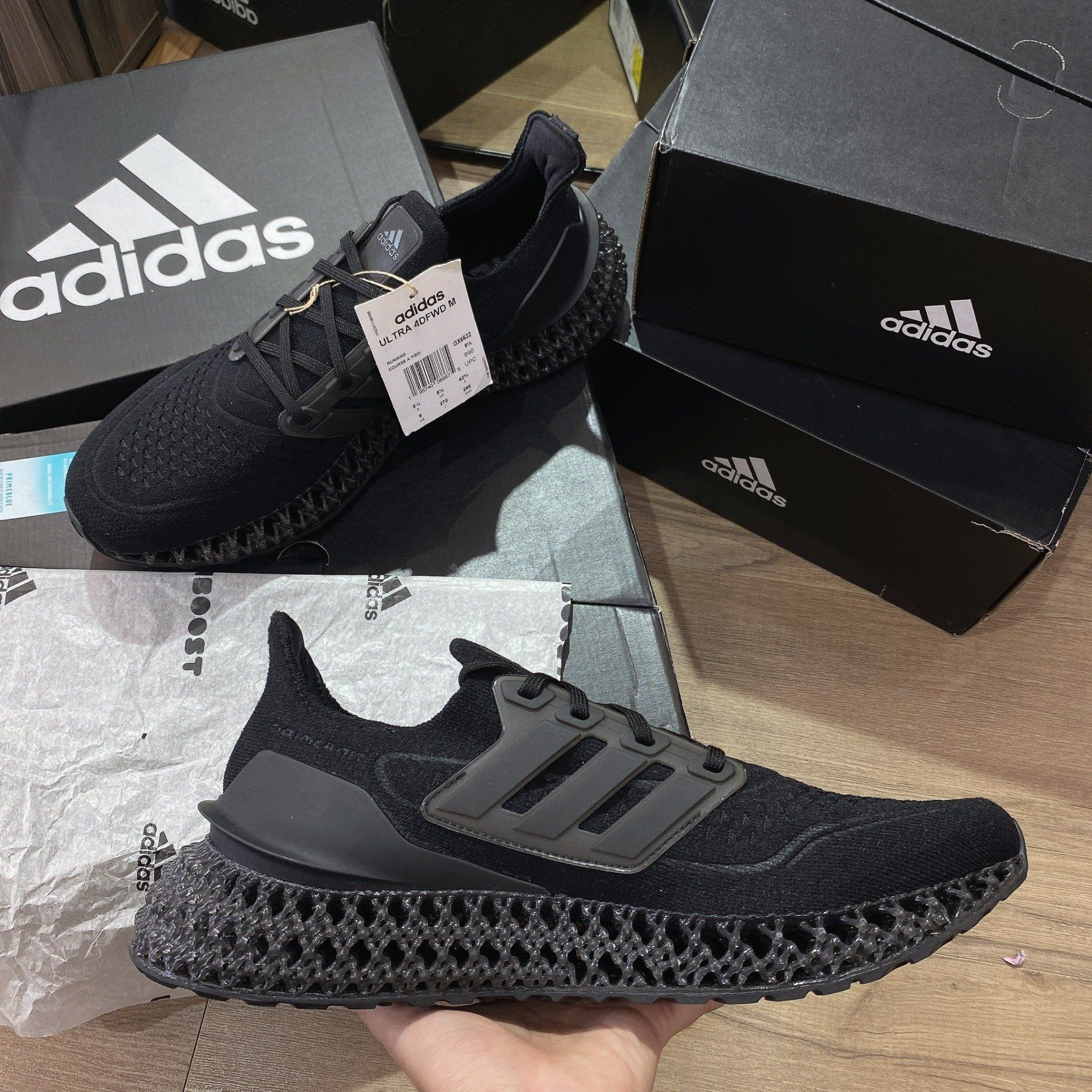 0606 - HÀNG CHÍNH HÃNG - GIÀY THỂ THAO ADIDAS ULTRA 4DFWD PRIMEKNIT MÀU ĐEN -*BLACK* - CODE: GX6632