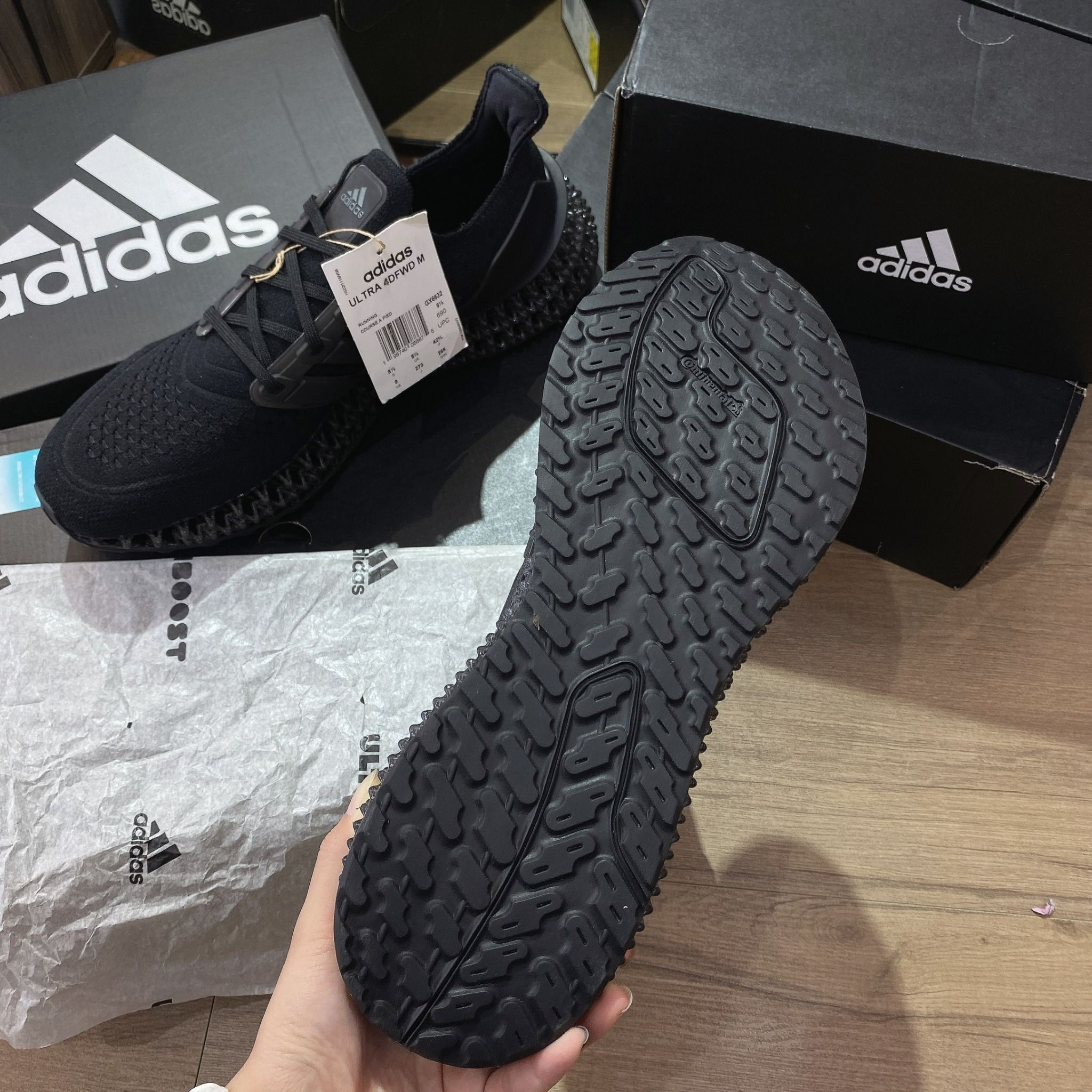 0606 - HÀNG CHÍNH HÃNG - GIÀY THỂ THAO ADIDAS ULTRA 4DFWD PRIMEKNIT MÀU ĐEN -*BLACK* - CODE: GX6632