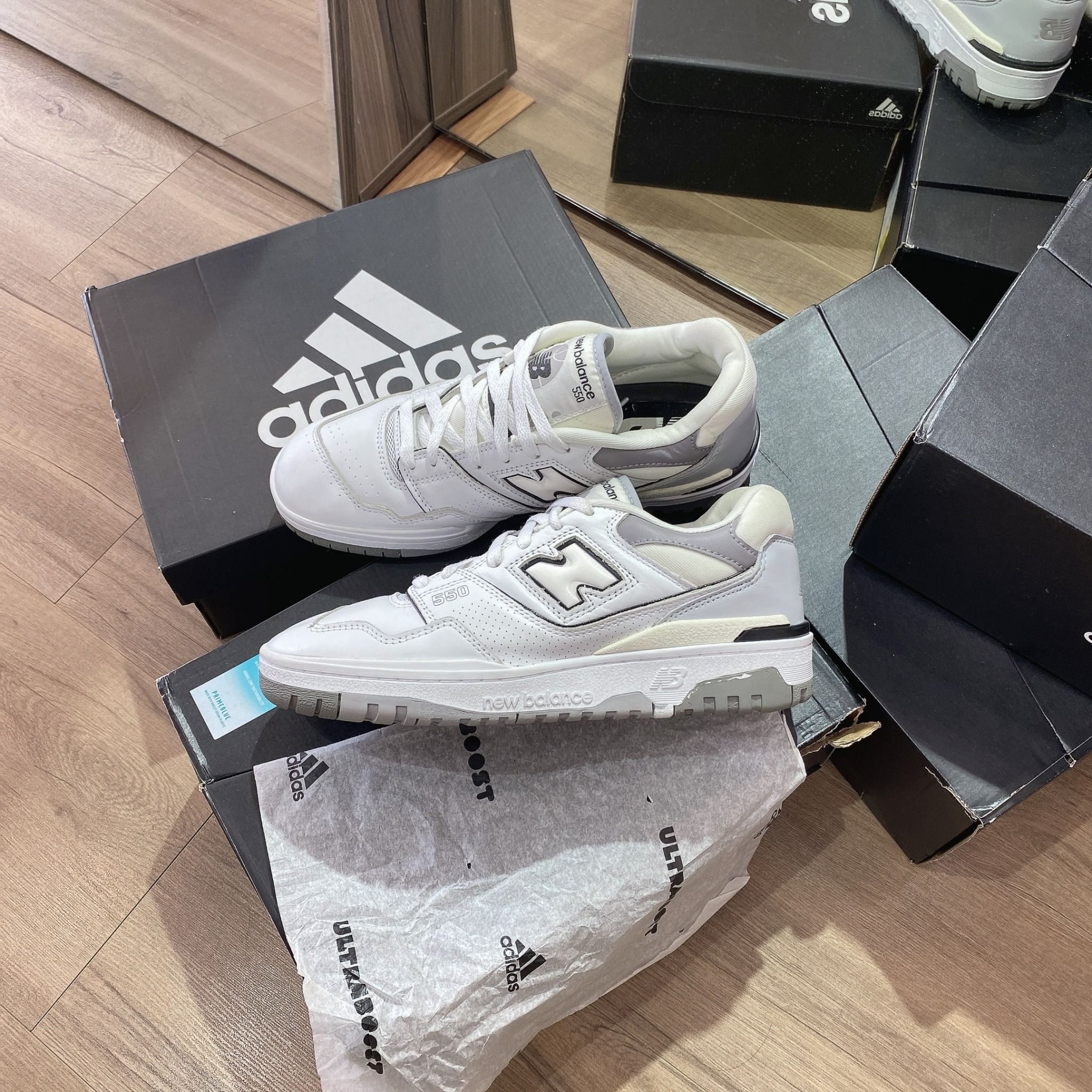 0552 - HÀNG CHÍNH HÃNG - GIÀY NEW BALANCE 550 MÀU XÁM VINTAGE - *GREY/CREAM* - CODE: