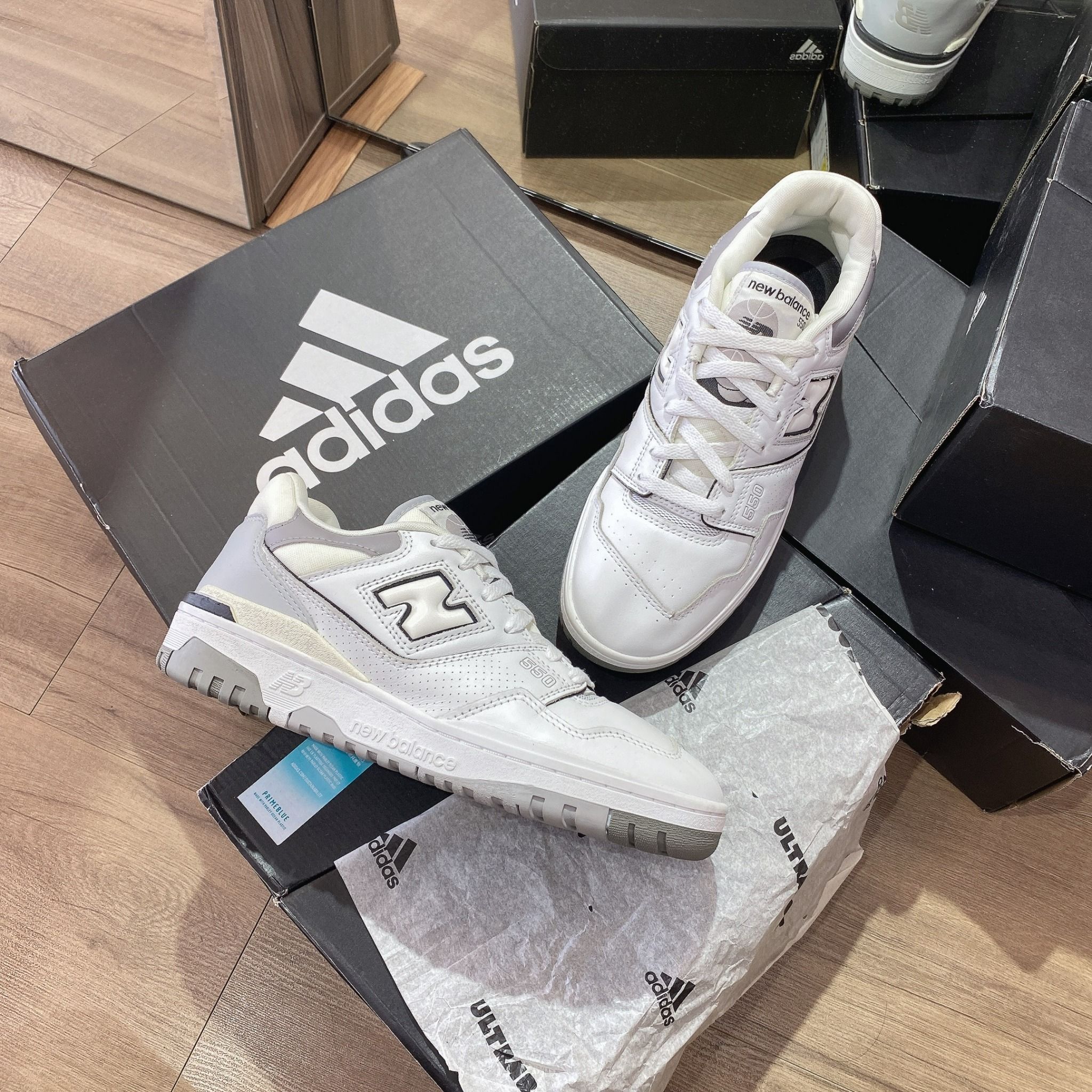 0552 - HÀNG CHÍNH HÃNG - GIÀY NEW BALANCE 550 MÀU XÁM VINTAGE - *GREY/CREAM* - CODE: