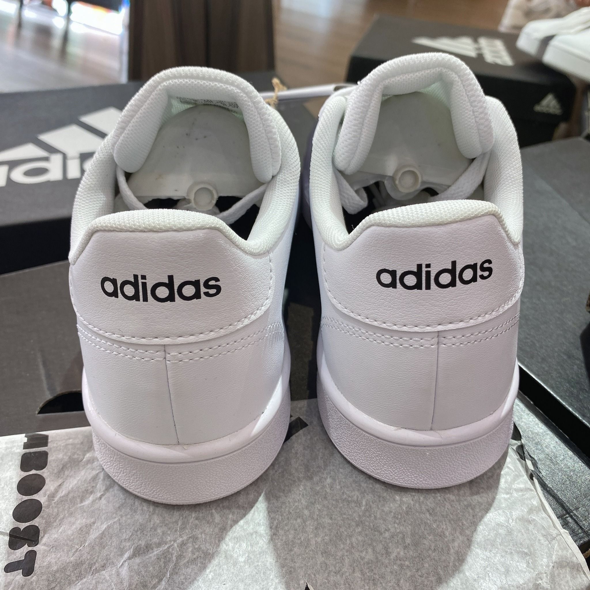 0558 - HÀNG CHÍNH HÃNG -GIÀY ADIDAS GRAND COURT MÀU TRẮNG SỌC ĐEN PANDA - *WHITE/BLACK* - CODE: EF0103