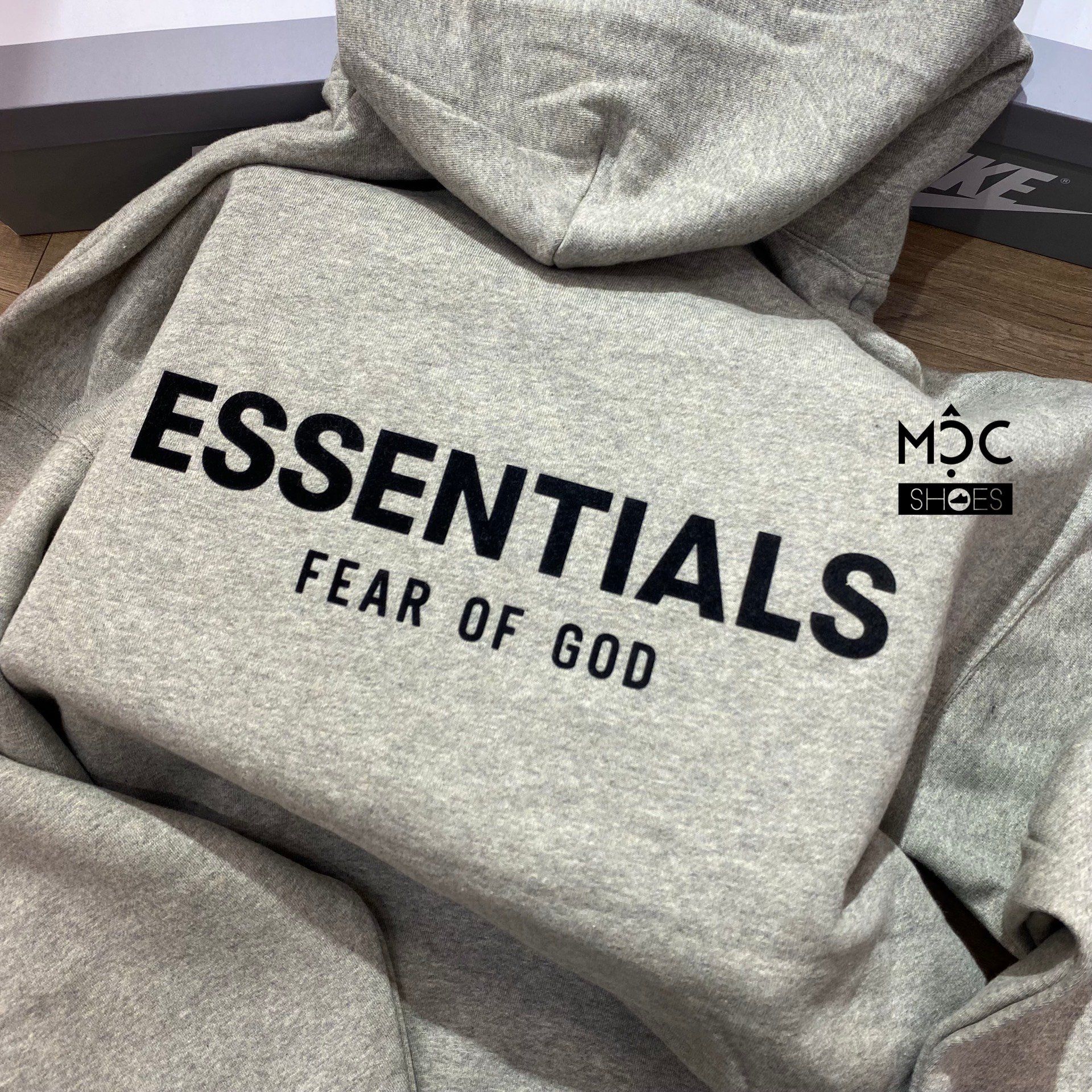 0559 - HÀNG CHÍNH HÃNG - ÁO HOODIE ESSENTIAL FEAR OF GOD MÀU DARK OATMEAL - *XÁM/GREY* - SS22