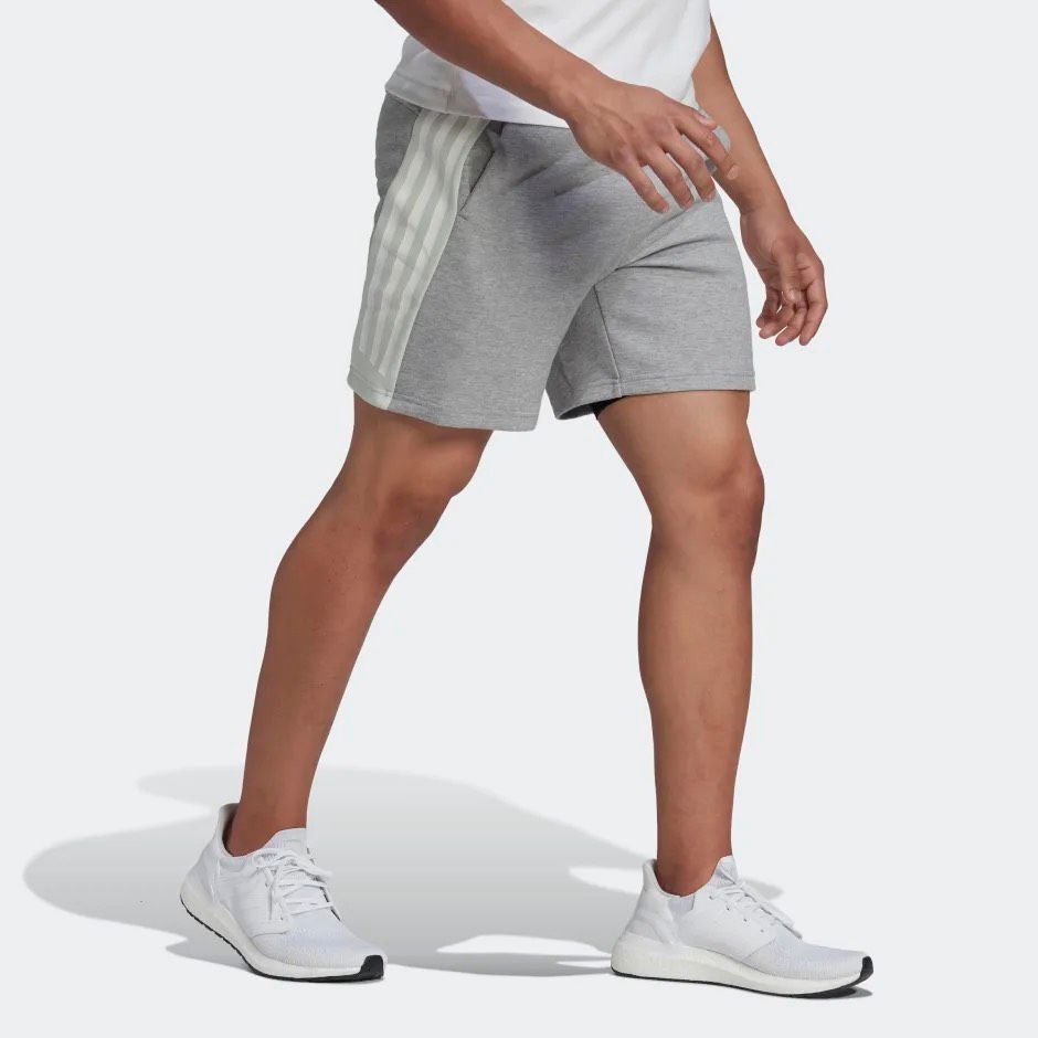 0556 - HÀNG CHÍNH HÃNG - QUẦN ĐÙI SHORT ADIDAS 3 SỌC FUTURE ICONS MÀU XÁM - *GREY* - CODE: HK4553