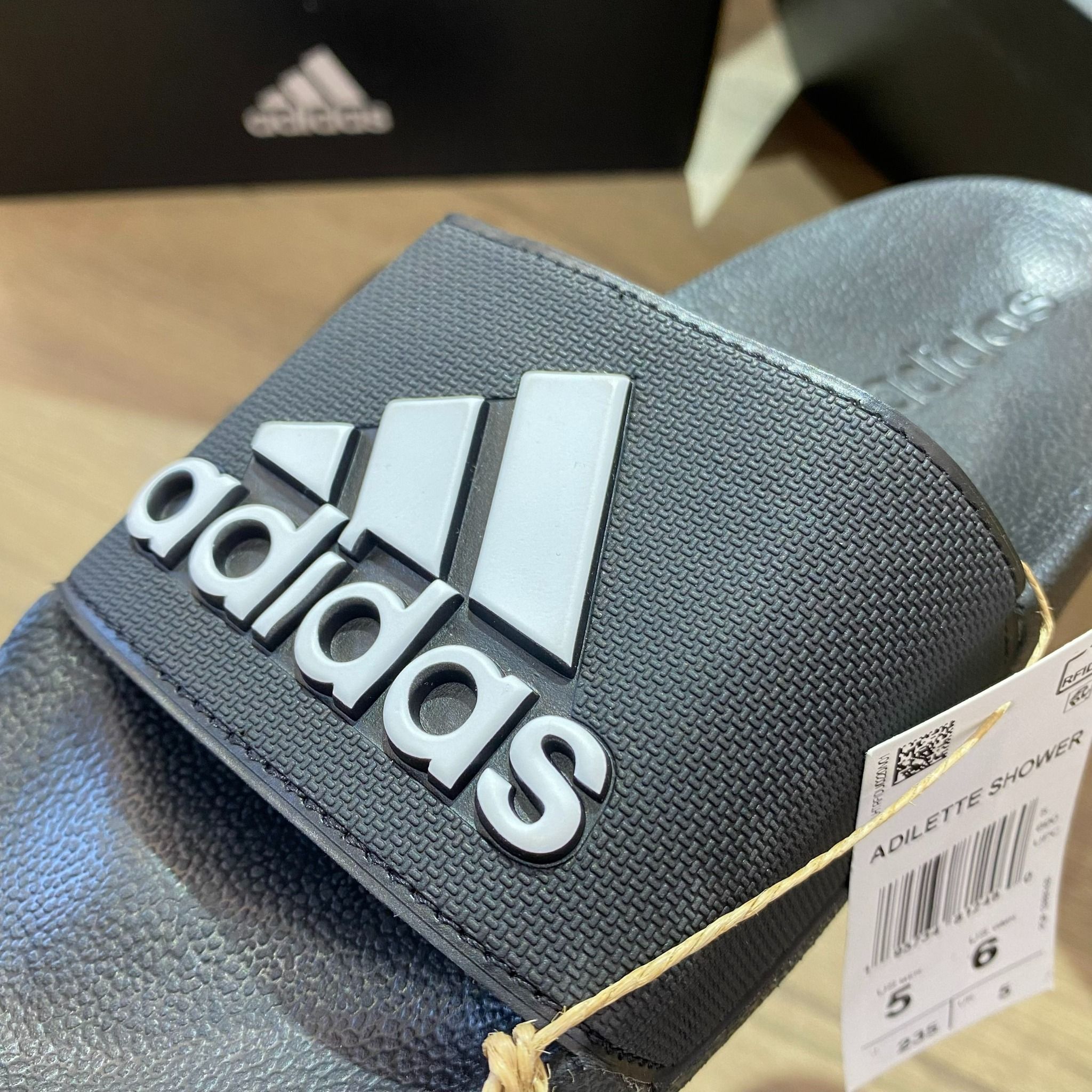 0583 - HÀNG CHÍNH HÃNG - DÉP ADIDAS ADILLETE SHOWER BIG LOGO LITE MÀU ĐEN - *BLACK* - CODE: GZ3779