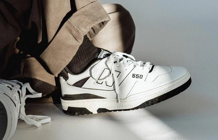 0594 - HÀNG CHÍNH HÃNG - GIÀY NEW BALANCE 550 MÀU OFFWHITE TRẮNG ĐEN - *WHITE/BLACK* - CODE: BB550HA1