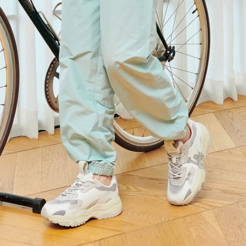 0611 - HÀNG CHÍNH HÃNG - GIÀY SNEAKER MLB CHUNKY LITE NEW YORK MÀU XÁM - *BEIGE/GREY* - CODE: 3ASHC311N - 07GRS