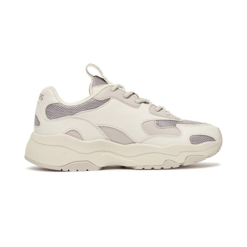  0611 - HÀNG CHÍNH HÃNG - GIÀY SNEAKER MLB CHUNKY LITE NEW YORK MÀU XÁM - *BEIGE/GREY* - CODE: 3ASHC311N - 07GRS 