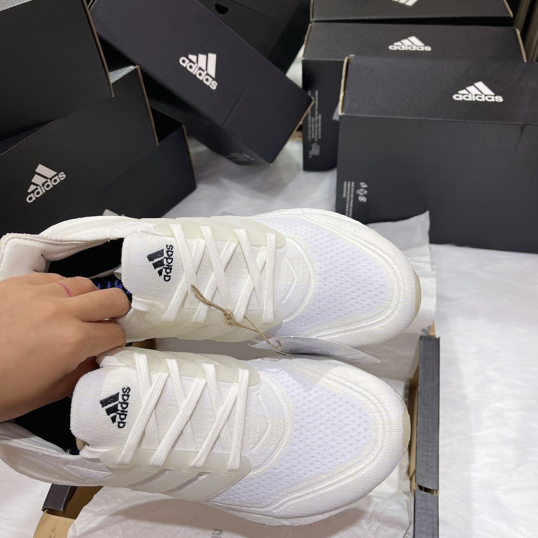 0614 - HÀNG CHÍNH HÃNG - GIÀY ADIDAS ULTRABOOST 21 PRIME MÀU TRẮNG KEM - *WHITE/BEIGE* - Code: FY0836