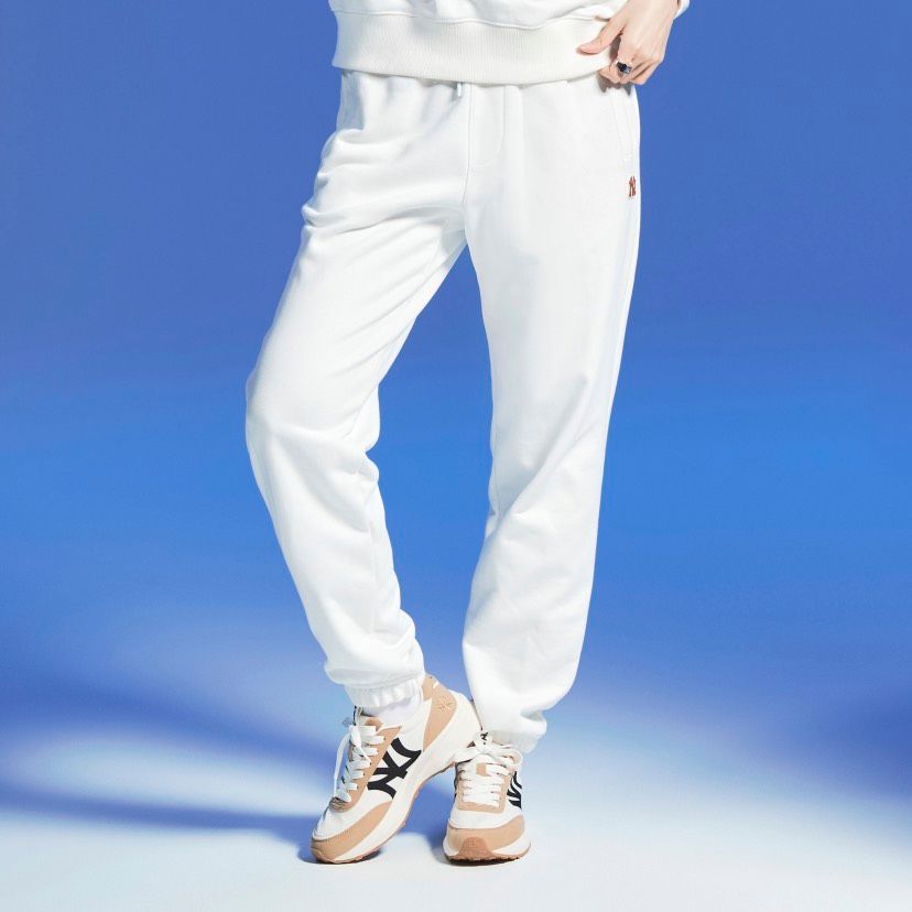 0655 - HÀNG CHÍNH HÃNG - QUẦN THỂ THAO JOGGER MLB BASIC LOGO NY MÀU TRẮNG KEM - *WHITE* - CODE: 3APTB0724-50IVS