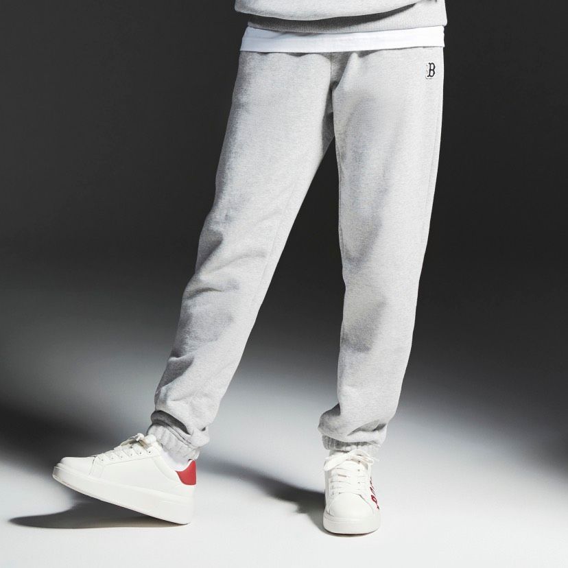0657 - HÀNG CHÍNH HÃNG - QUẦN THỂ THAO JOGGER MLB BASIC LOGO NY MÀU XÁM - *GREY* - CODE: 3APTB0724-43MGS