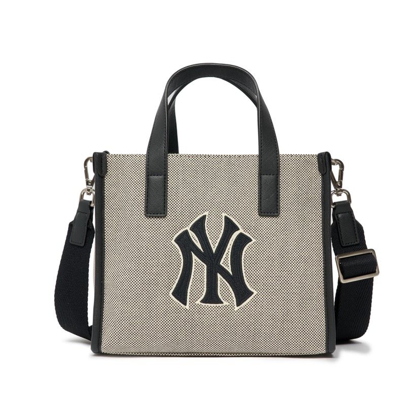 0636 - HÀNG CHÍNH HÃNG - TÚI ĐEO CHÉO MLB SMALL TOTE BASIC LOGO CANVAS BOSTON MÀU NÂU - *BROWN* - CODE: 3AORS062N-43BRD