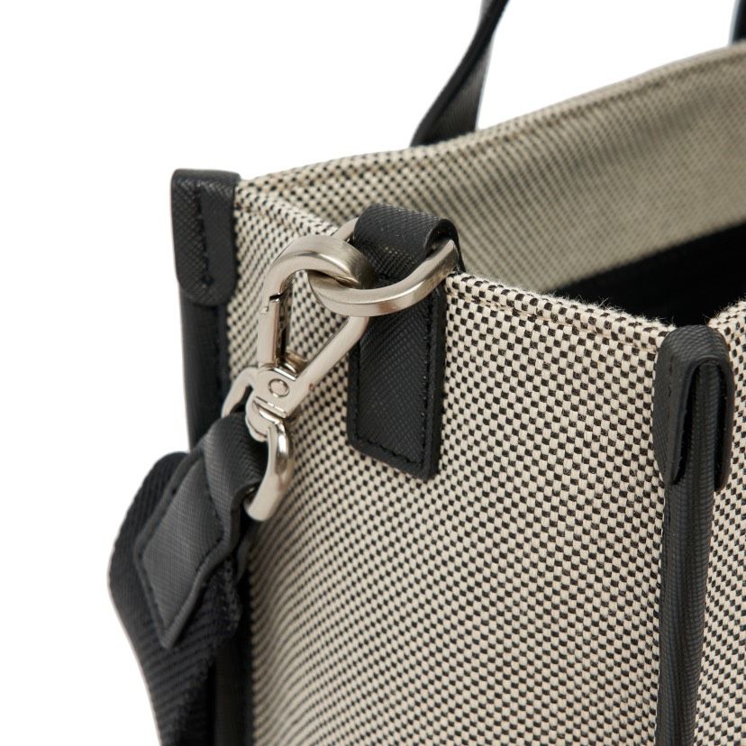 0635 - HÀNG CHÍNH HÃNG - TÚI ĐEO CHÉO MLB SMALL TOTE BASIC LOGO CANVAS NY MÀU ĐEN - *BLACK* - CODE: 3AORS062N-50BKS