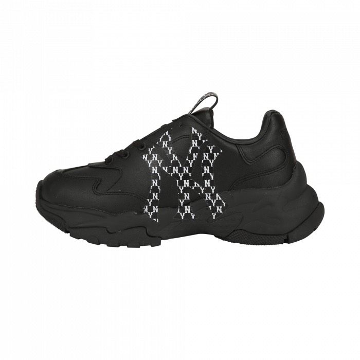 0640 - HÀNG CHÍNH HÃNG - GIÀY SNEAKER MLB BIG BALL CHUNKY MONOGRAM LT NEW YORK MÀU ĐEN - *BLACK* - CODE: 32SHCM011 - 50L