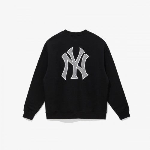 0662 - HÀNG CHÍNH HÃNG - ÁO SWEATER NEW ERA X MLB GRID LOGO NY MÀU ĐEN - *BLACK* - CODE: 13338671