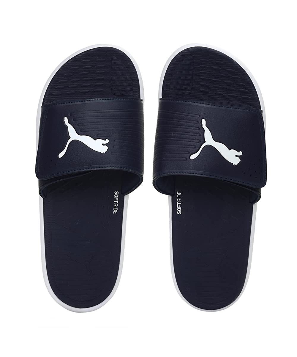 0669 - HÀNG CHÍNH HÃNG - DÉP QUAI DÁN PUMA SOFTRIDE MÀU XANH NAVY - *NAVY/WHITE* - CODE: 382112-06