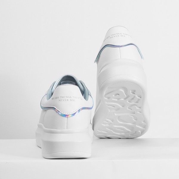 0672 - HÀNG CHÍNH HÃNG - GIÀY DOMBA HIGH POINT PS MÀU TRẮNG GÓT VIỀN HOLOGRAM - *WHITE/PRISM* - CODE: H-9015