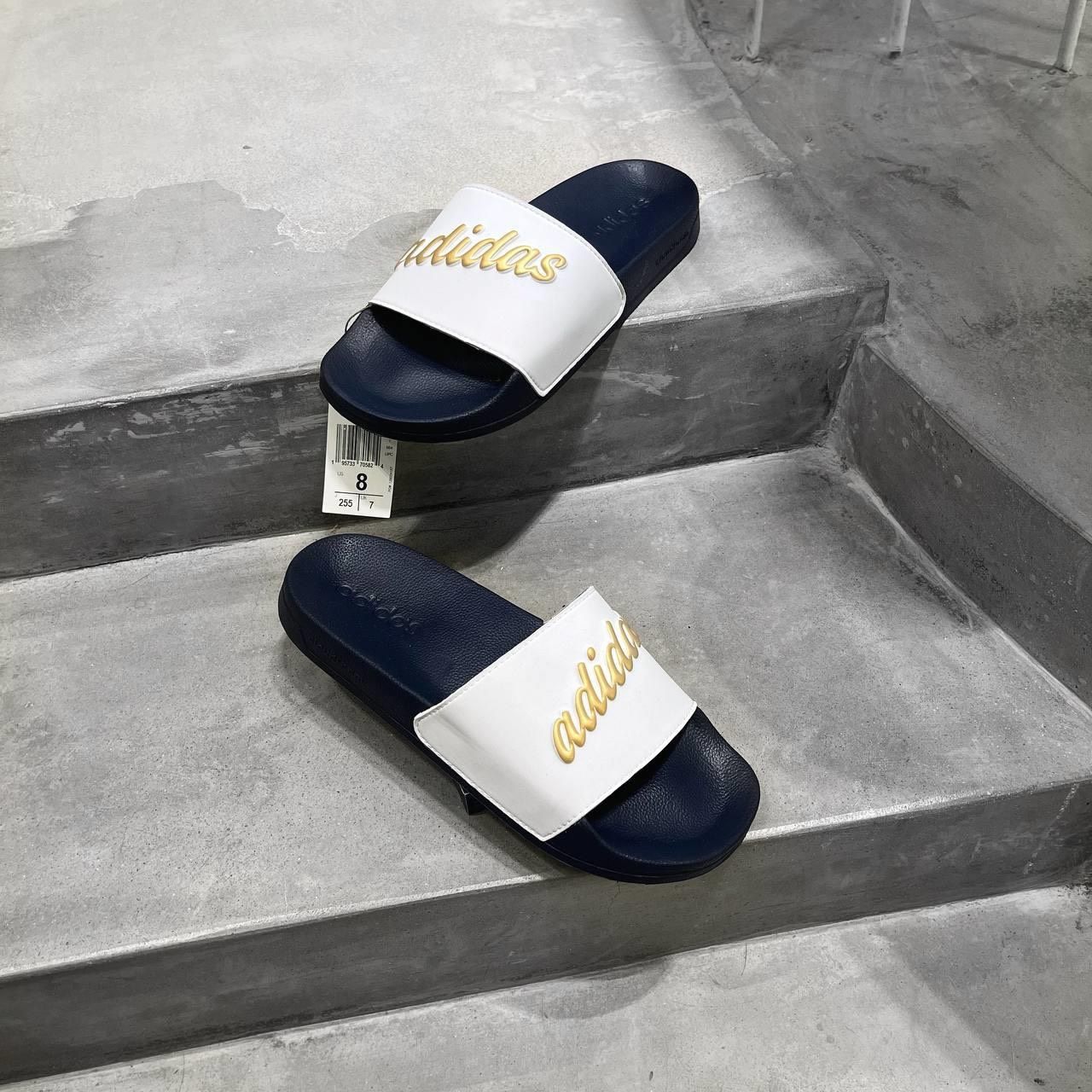 0676 - HÀNG CHÍNH HÃNG - DÉP ADIDAS ADILETTE SHOWER TRẮNG PHỐI XANH NAVY - *NAVY/WHITE* - CODE: GZ5930