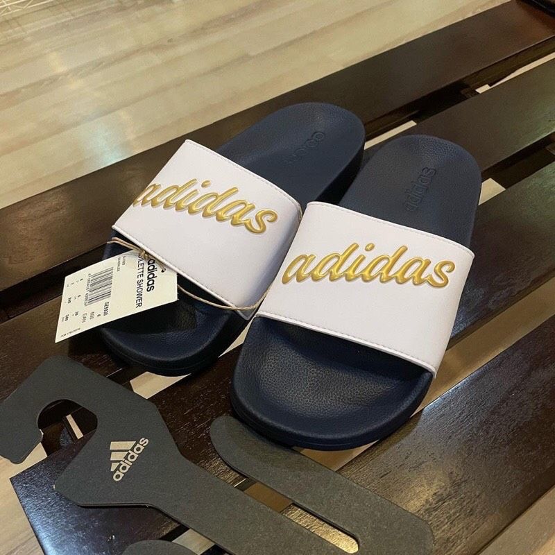 0676 - HÀNG CHÍNH HÃNG - DÉP ADIDAS ADILETTE SHOWER TRẮNG PHỐI XANH NAVY - *NAVY/WHITE* - CODE: GZ5930