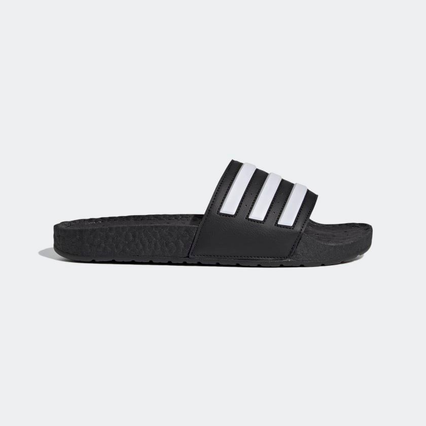 0678 - HÀNG CHÍNH HÃNG - DÉP ADIDAS BOOST - MÀU ĐEN SỌC TRẮNG - *BLACK/WHITE* - CODE: FY8154