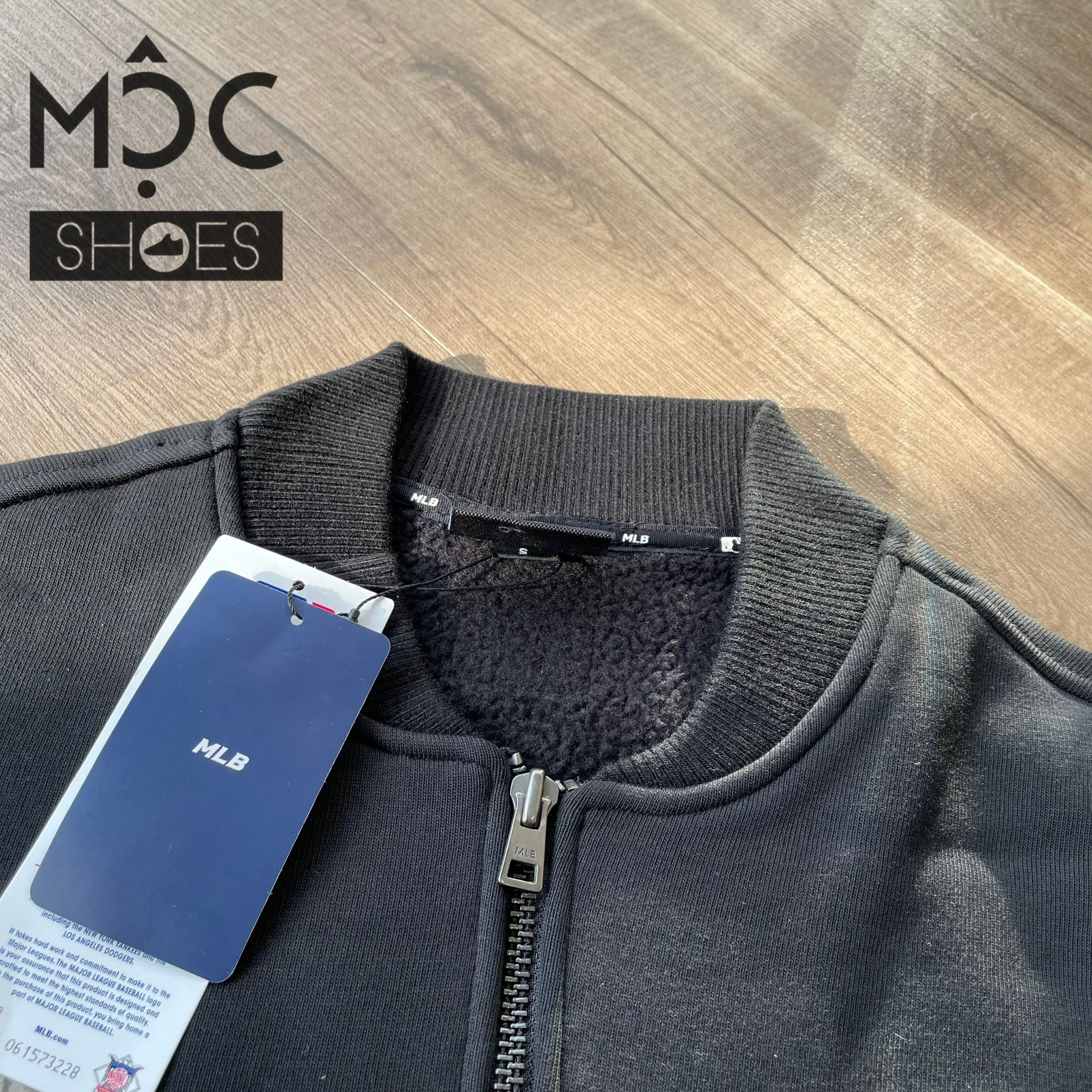 0718 - HÀNG CHÍNH HÃNG - ÁO KHOÁC BOMBER MLB JERSEY BIG LOGO NEW YORK MÀU ĐEN 2023 - *BLACK* - CODE: