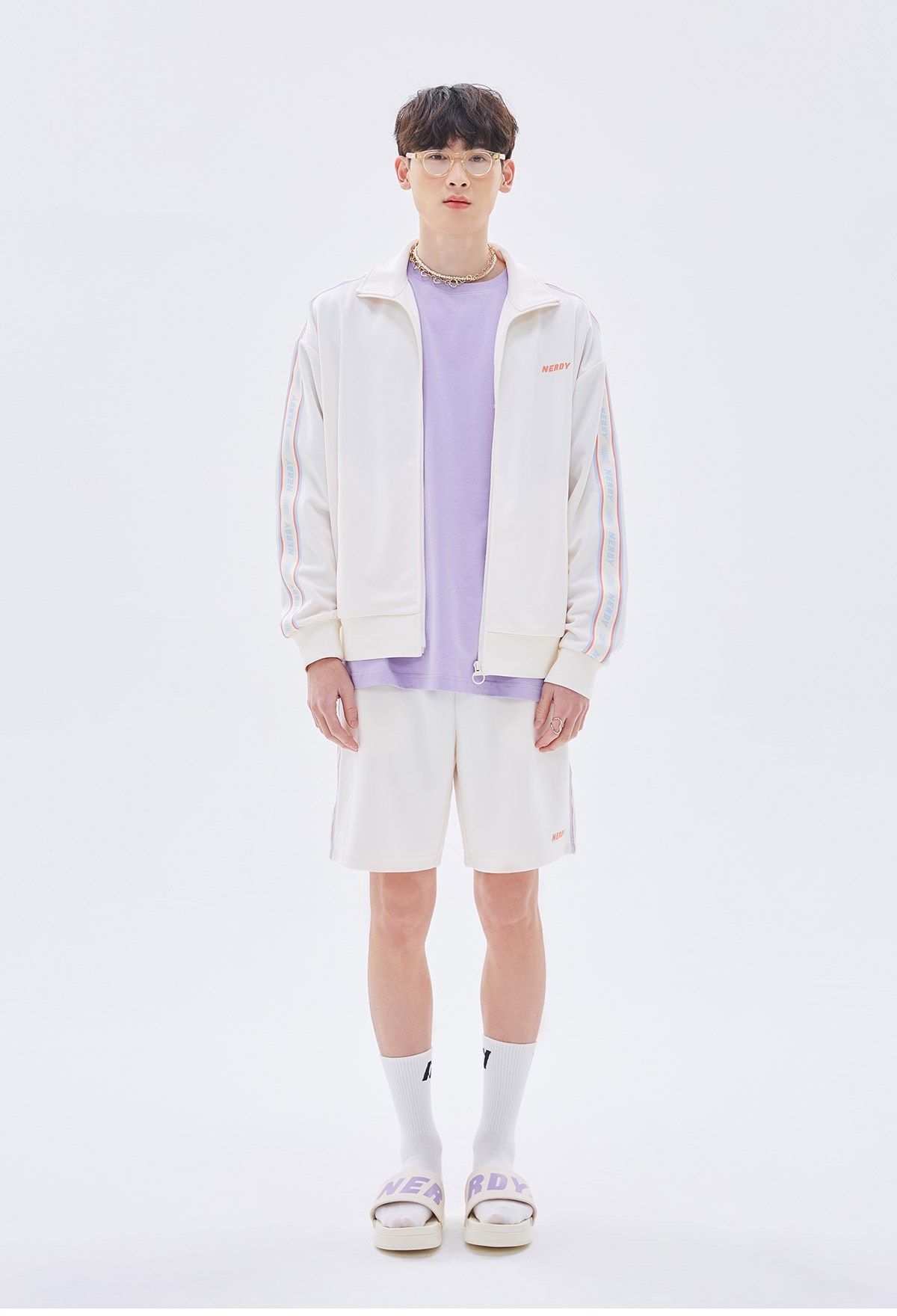 0709 - HÀNG CHÍNH HÃNG - QUẦN SHORT ĐÙI NERDY LINE MÀU BE CAM 2022 - *ORANGE/BEIGE* - CODE