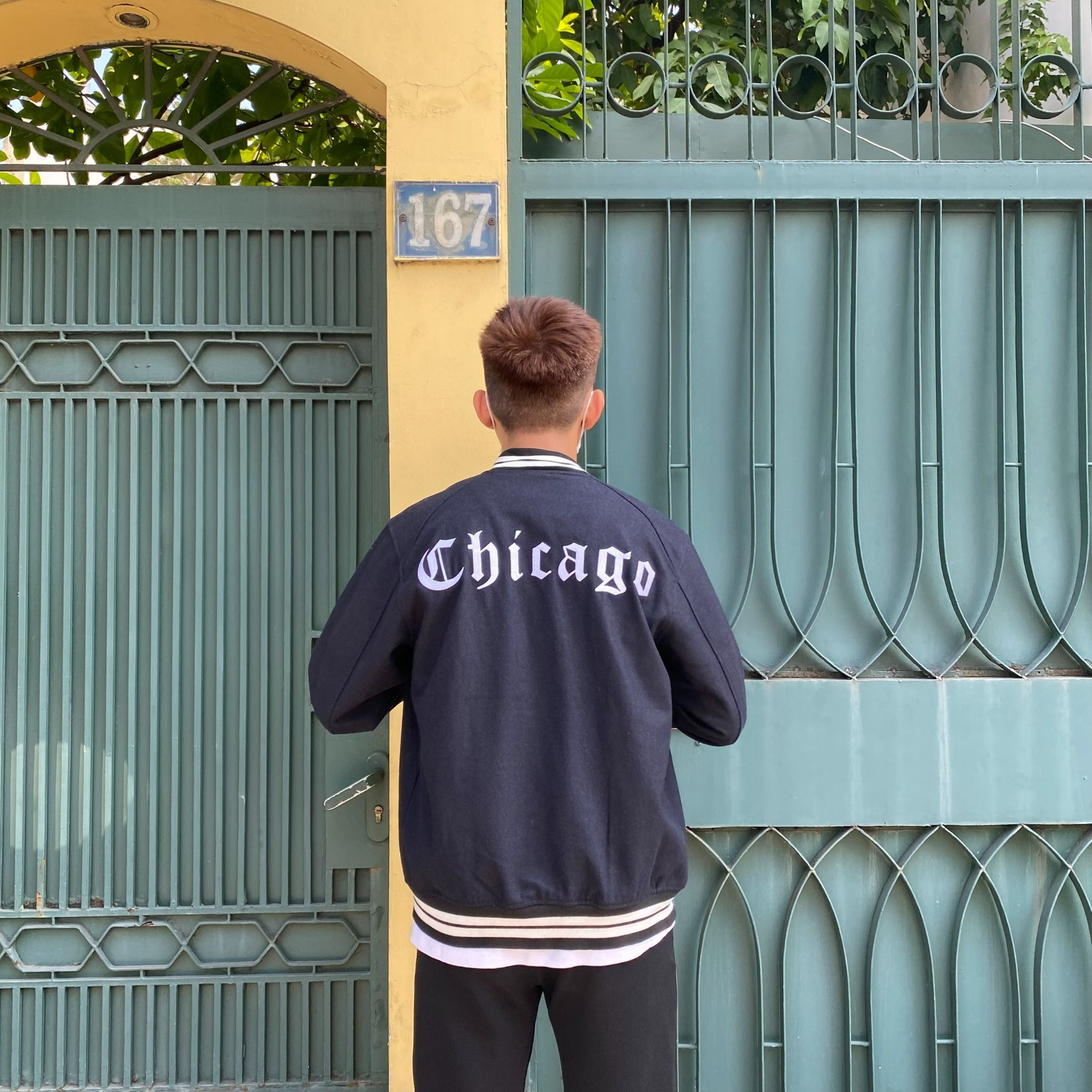 0719 - HÀNG CHÍNH HÃNG - ÁO KHOÁC BÓNG CHÀY VARSITY MARTINY X MLB CHICAGO MÀU XANH NAVY 2022 - *NAVY*