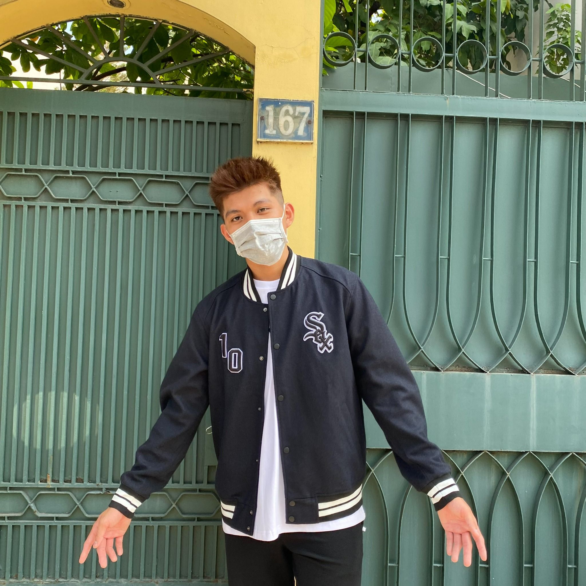 0719 - HÀNG CHÍNH HÃNG - ÁO KHOÁC BÓNG CHÀY VARSITY MARTINY X MLB CHICAGO MÀU XANH NAVY 2022 - *NAVY*