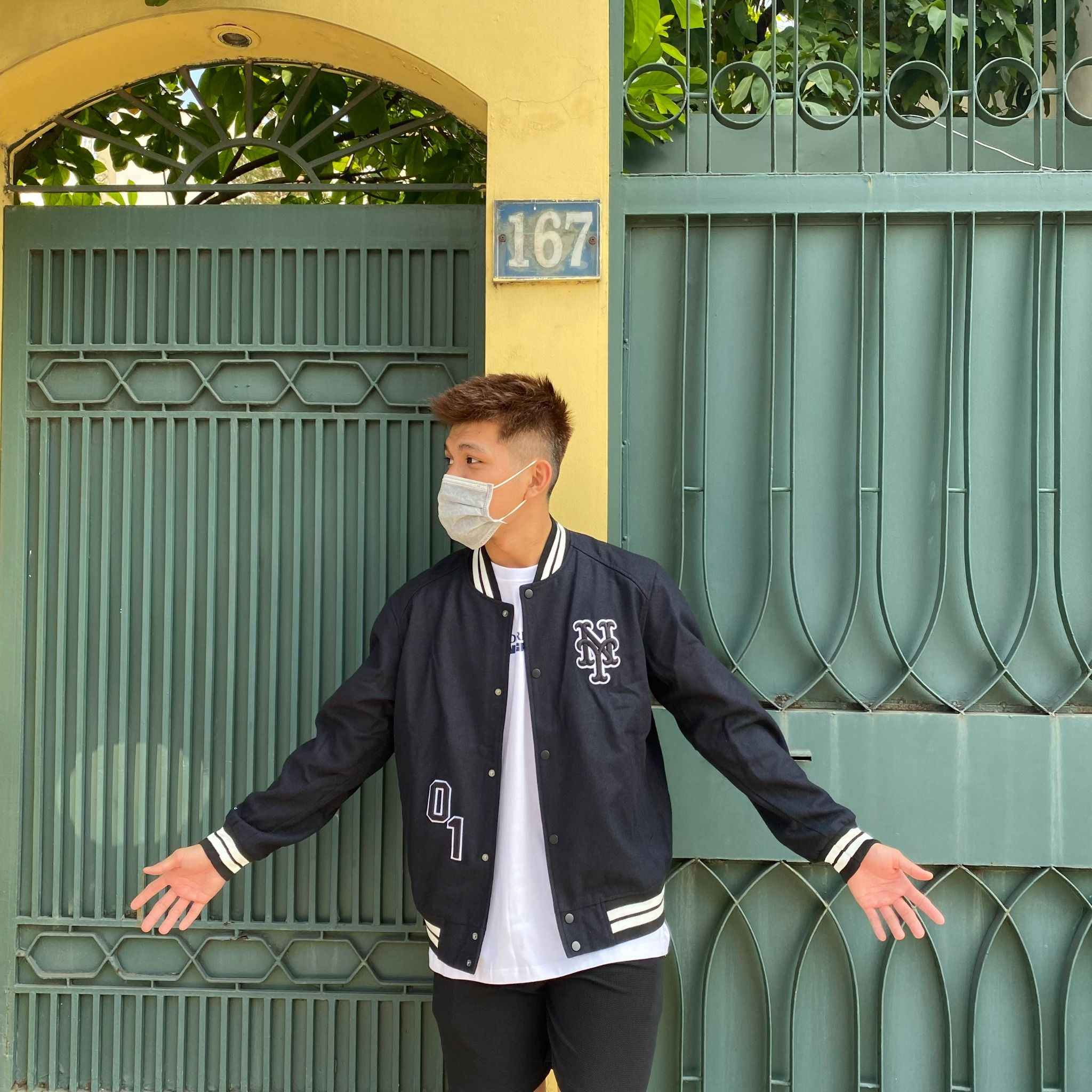 0720 - HÀNG CHÍNH HÃNG - ÁO KHOÁC BÓNG CHÀY VARSITY MARTINY X MLB NEW YORK MÀU XANH NAVY 2022 - *NAVY*