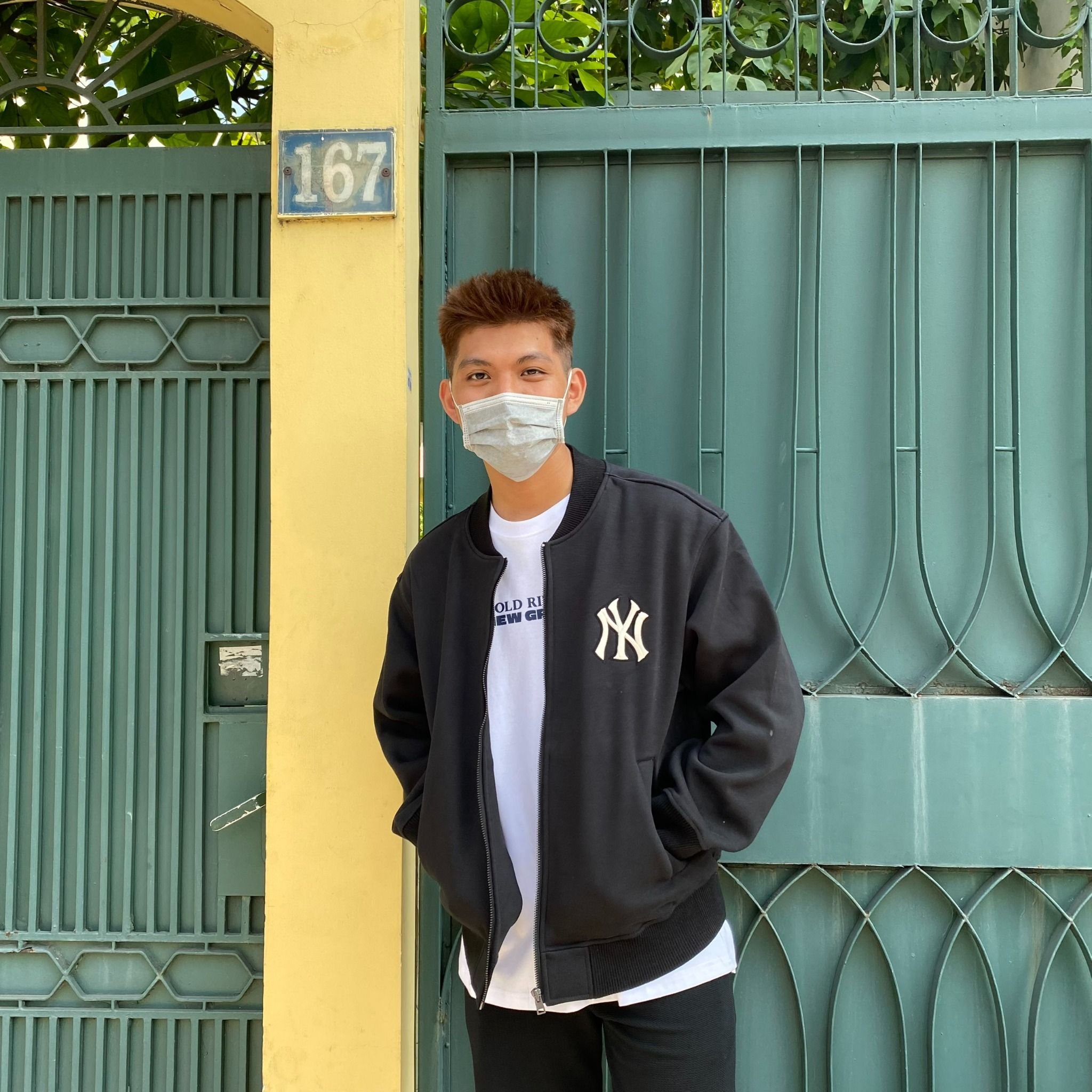 0718 - HÀNG CHÍNH HÃNG - ÁO KHOÁC BOMBER MLB JERSEY BIG LOGO NEW YORK MÀU ĐEN 2023 - *BLACK* - CODE: