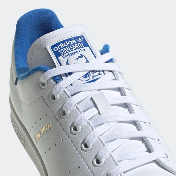 0745 - HÀNG CHÍNH HÃNG - GIÀY ADIDAS STAN SMITH MÀU TRẮNG LÓT XANH DƯƠNG - *WHITE/BLUE* - CODE: GX4415