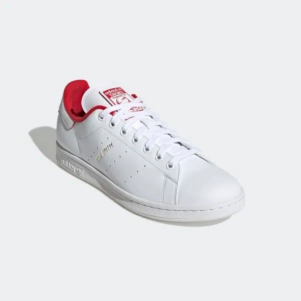0746 - HÀNG CHÍNH HÃNG - GIÀY ADIDAS STAN SMITH MÀU TRẮNG LÓT ĐỎ - *WHITE/RED* - CODE: GX4463