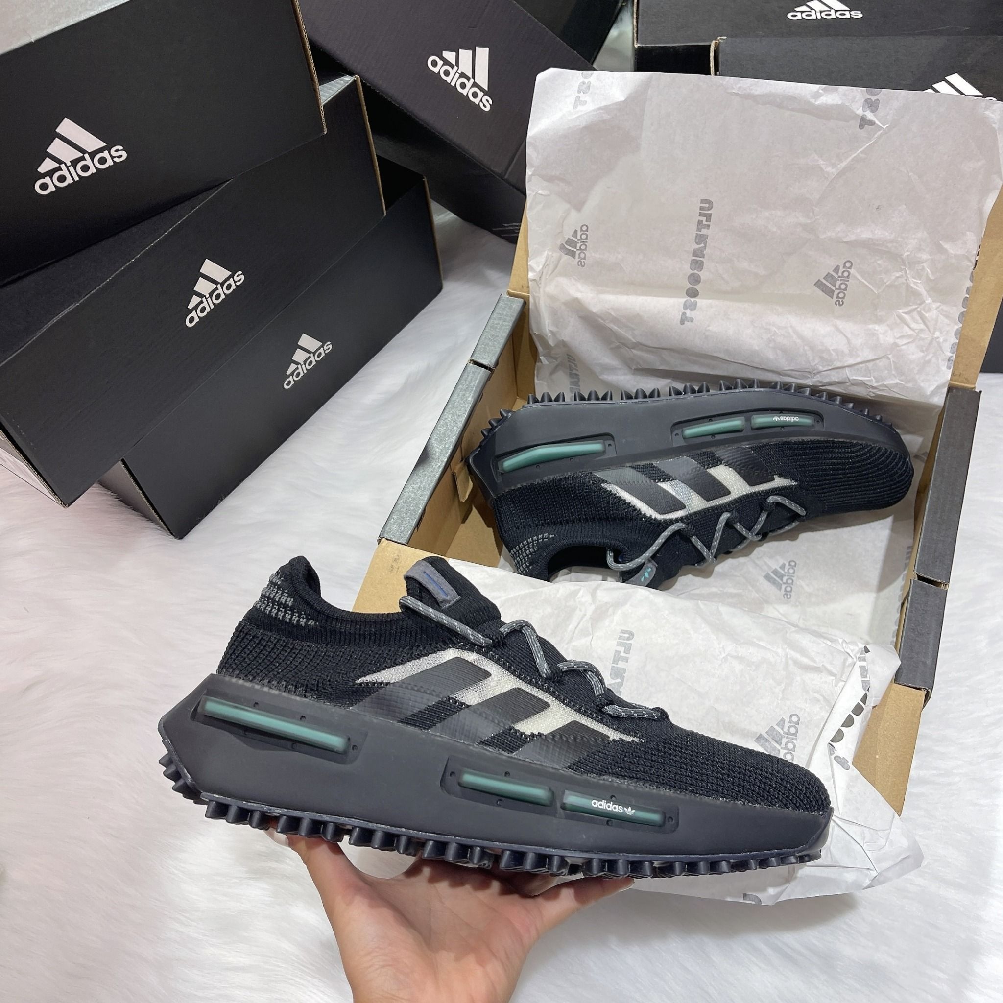 0771 - HÀNG CHÍNH HÃNG - GIÀY ADIDAS NMD S1 BLACK ALTERED BLUE MÀU ĐEN - *BLACK* - CODE: HP5523