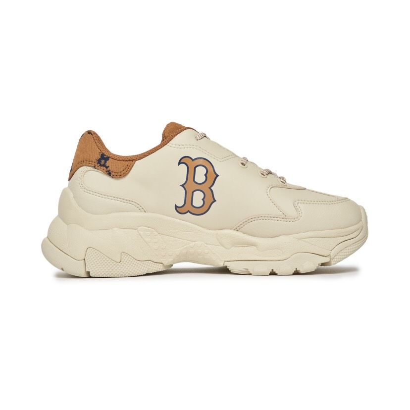0770 - HÀNG CHÍNH HÃNG - GIÀY MLB BIGBALL CHUNKY DIAMOND MONOGRAM BOSTON REDSOX MÀU NÂU - *BROWN* - CODE: 3ASHCDM2N-43BGD