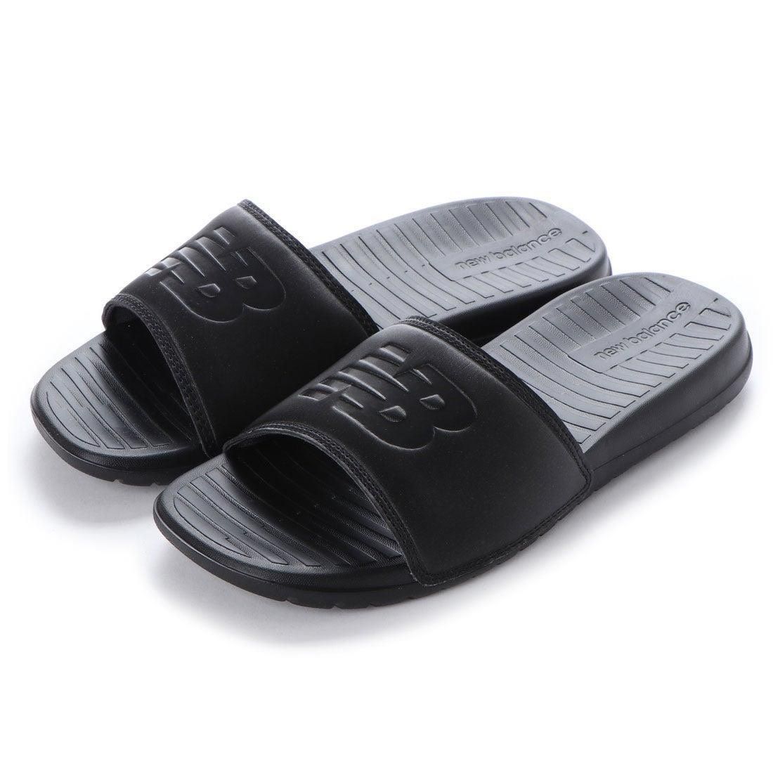 0772 - HÀNG CHÍNH HÃNG - DÉP QUAI NGANG NEW BALANCE ALL BLACK MÀU ĐEN - *BLACK* - CODE: SD130SB